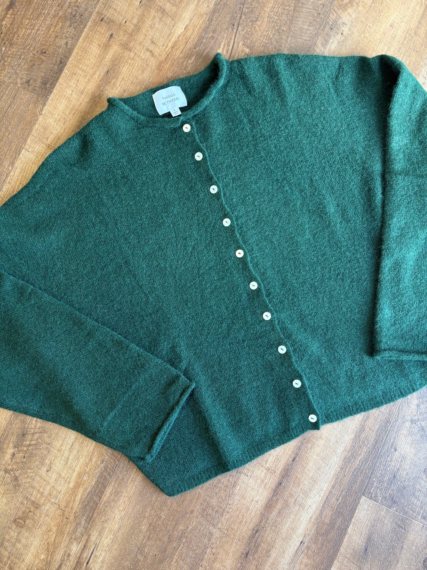 Forest Green Piper Cardigan