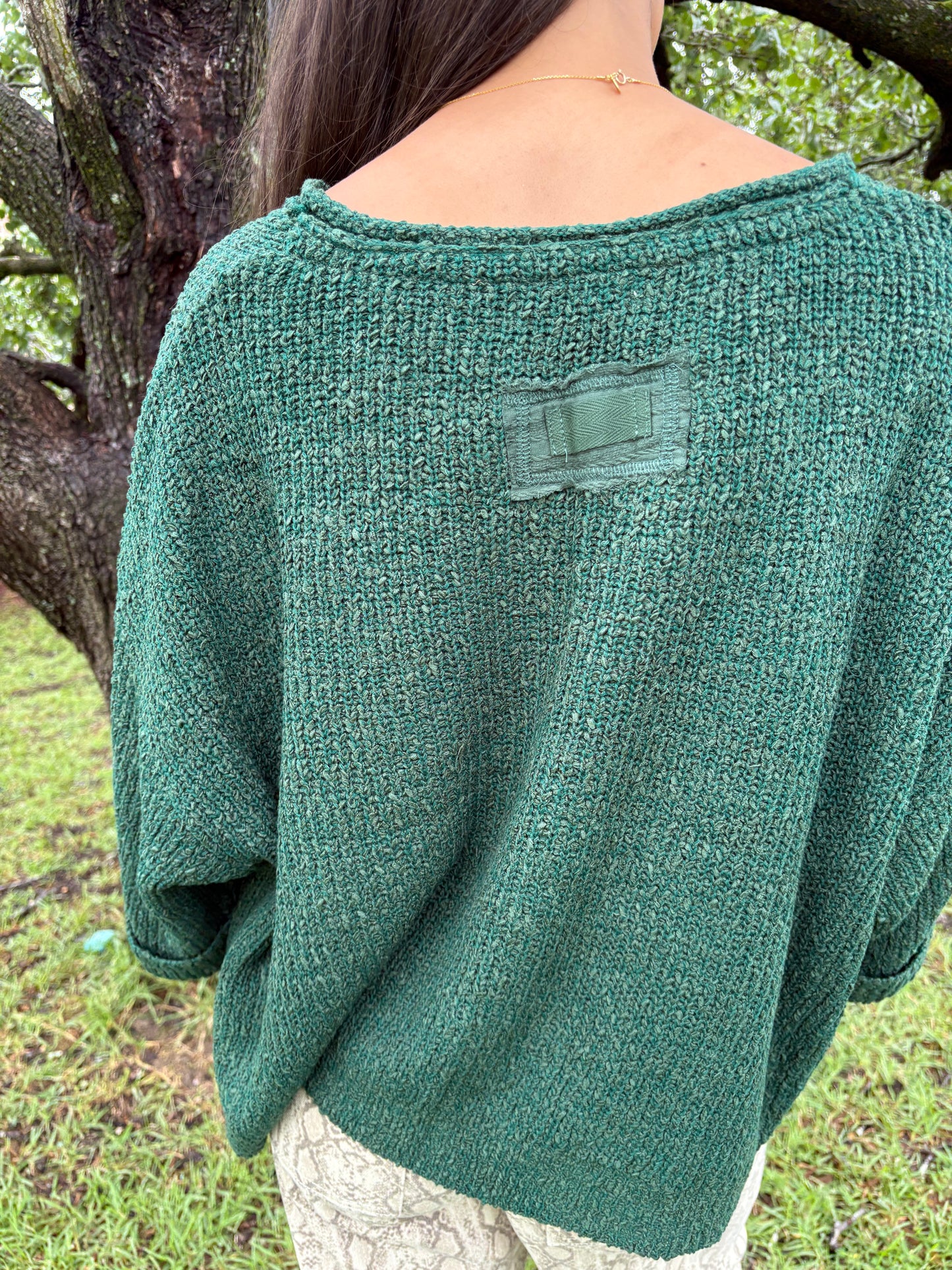 Wren Emerald Green Sweater Top