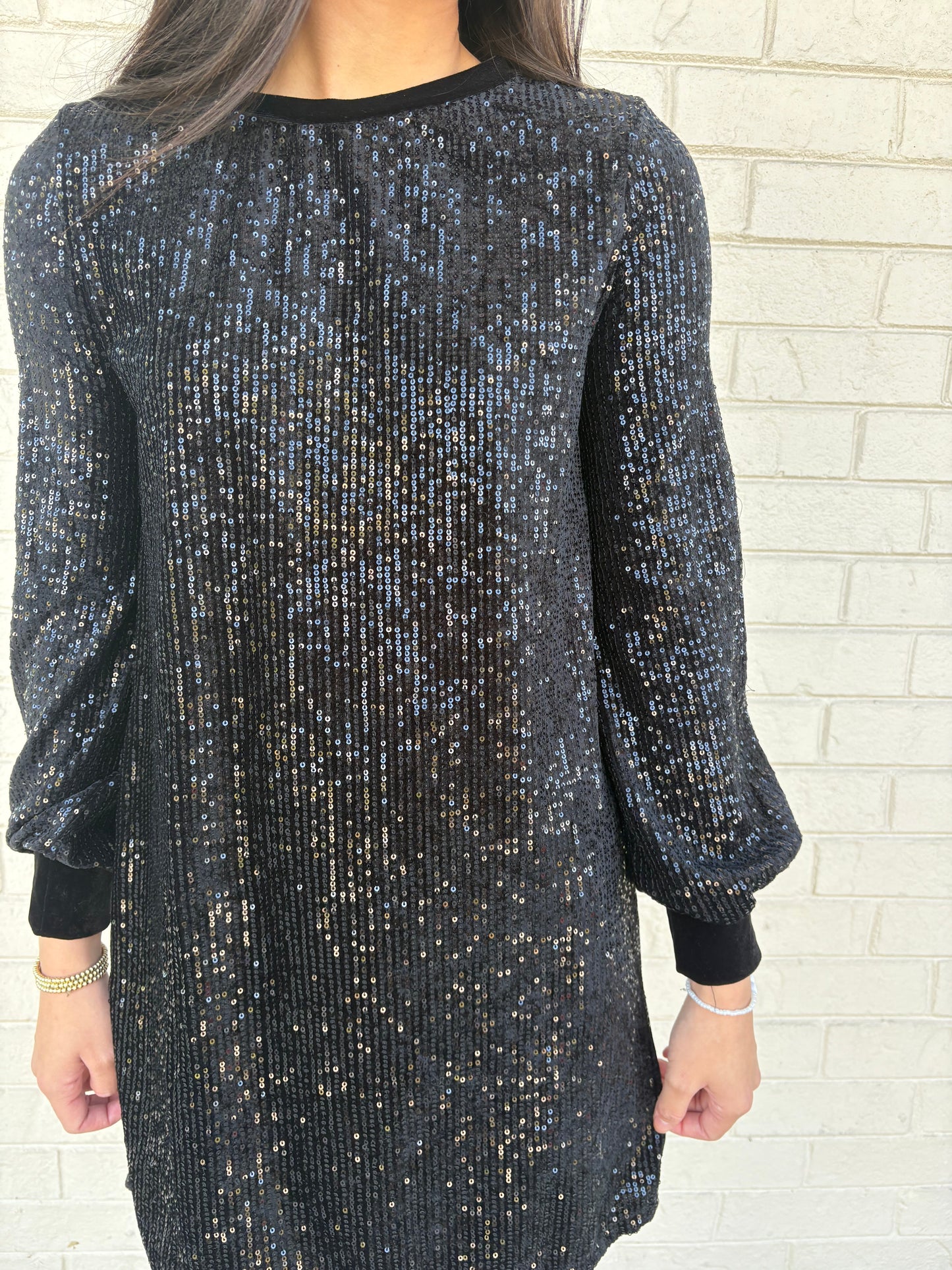 Avery Velvet Sequin Dress