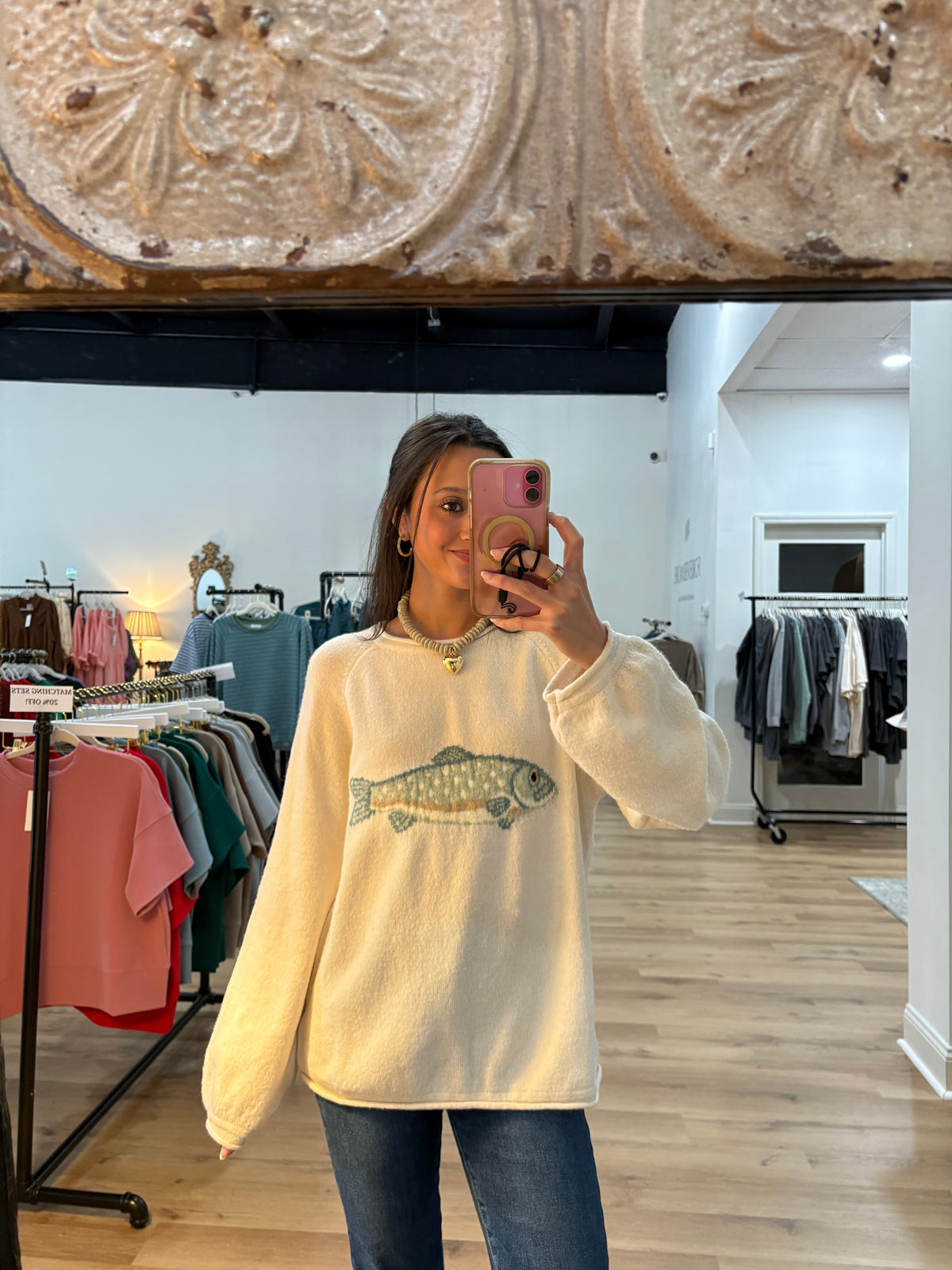 Lucky Catch Fish Sweater