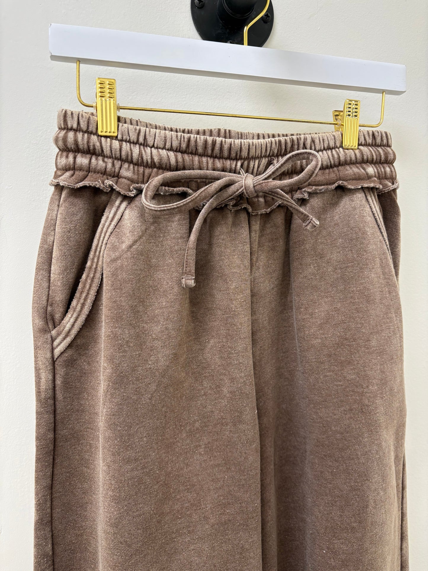Mocha Washed Sweatpants
