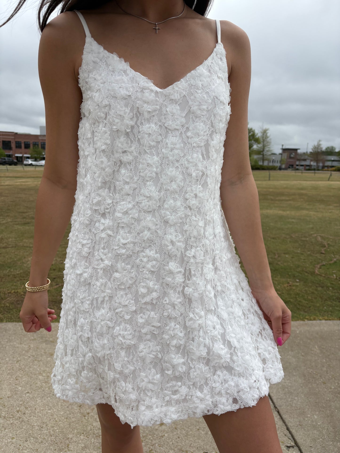 Sabrina White Mini Dress