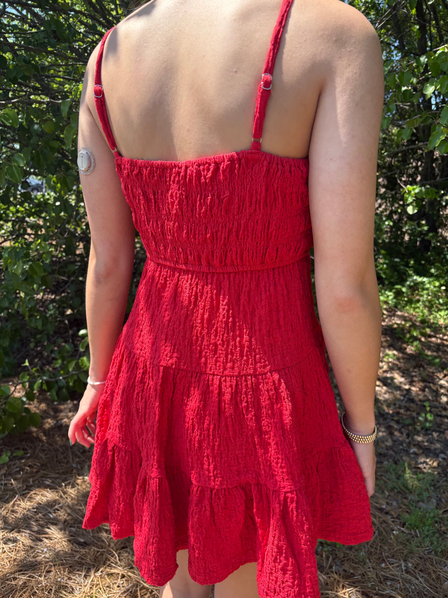 Phoebe Red Mini Dress