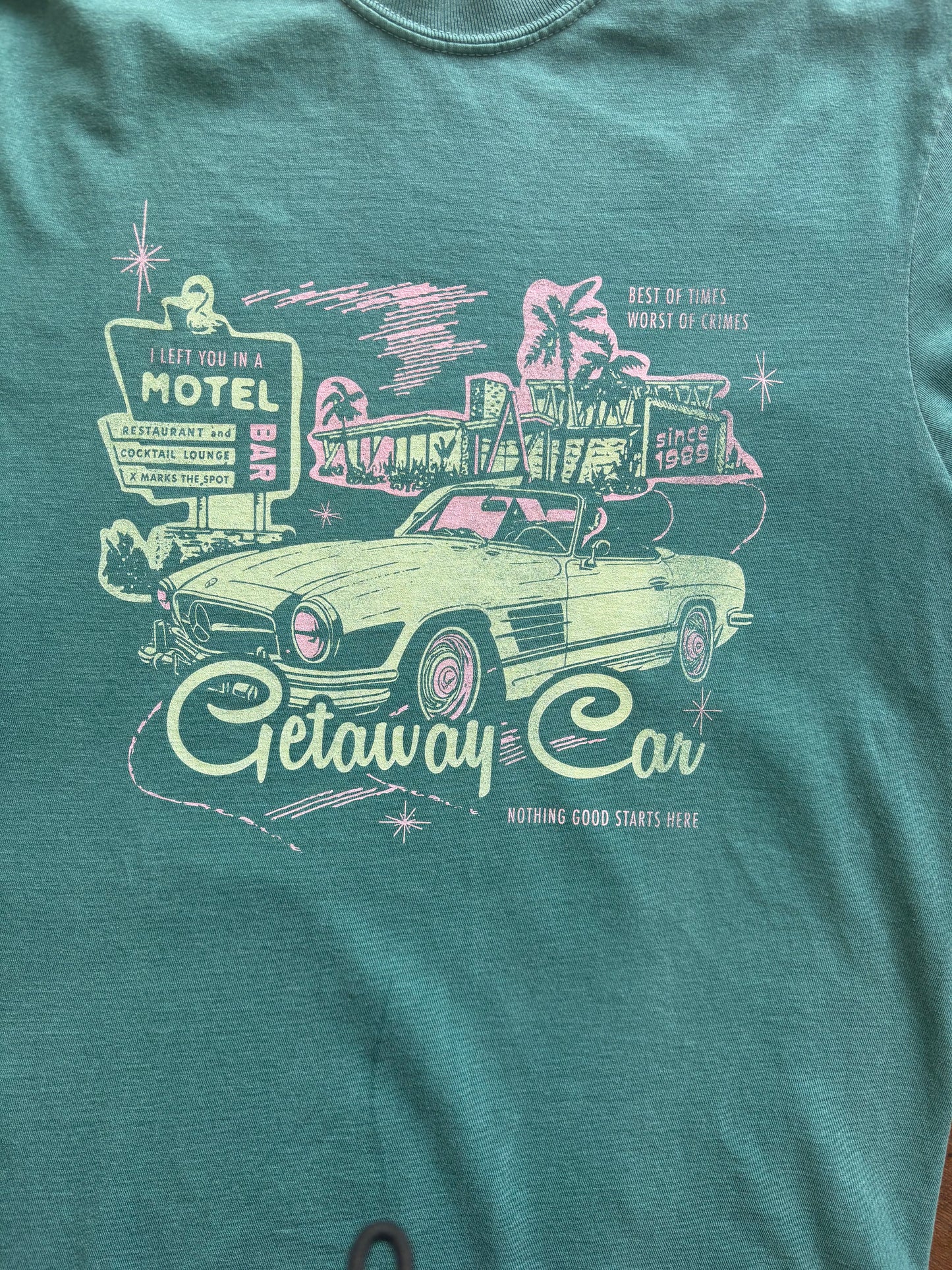 Getaway Car Green Tee