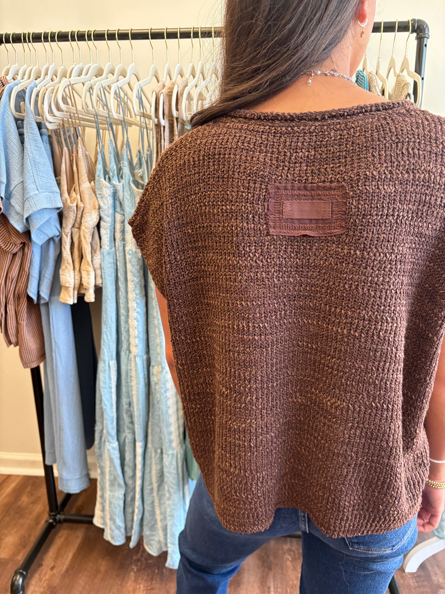 Jules Brown Sweater Top