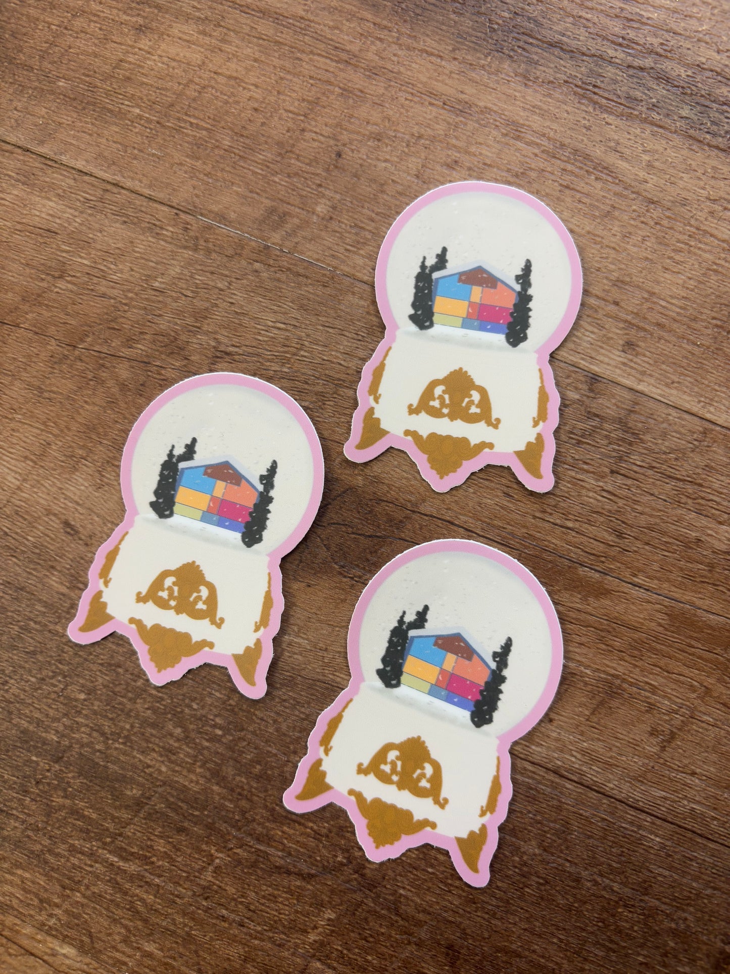 Lover House Snowglobe Sticker