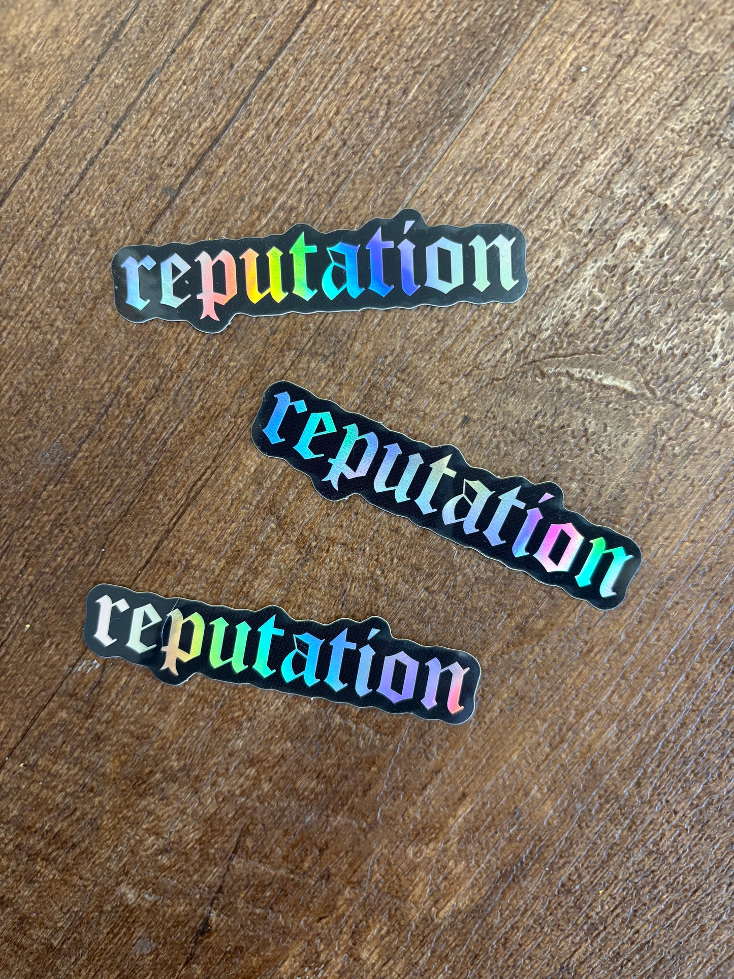 reputation Holographic Sticker