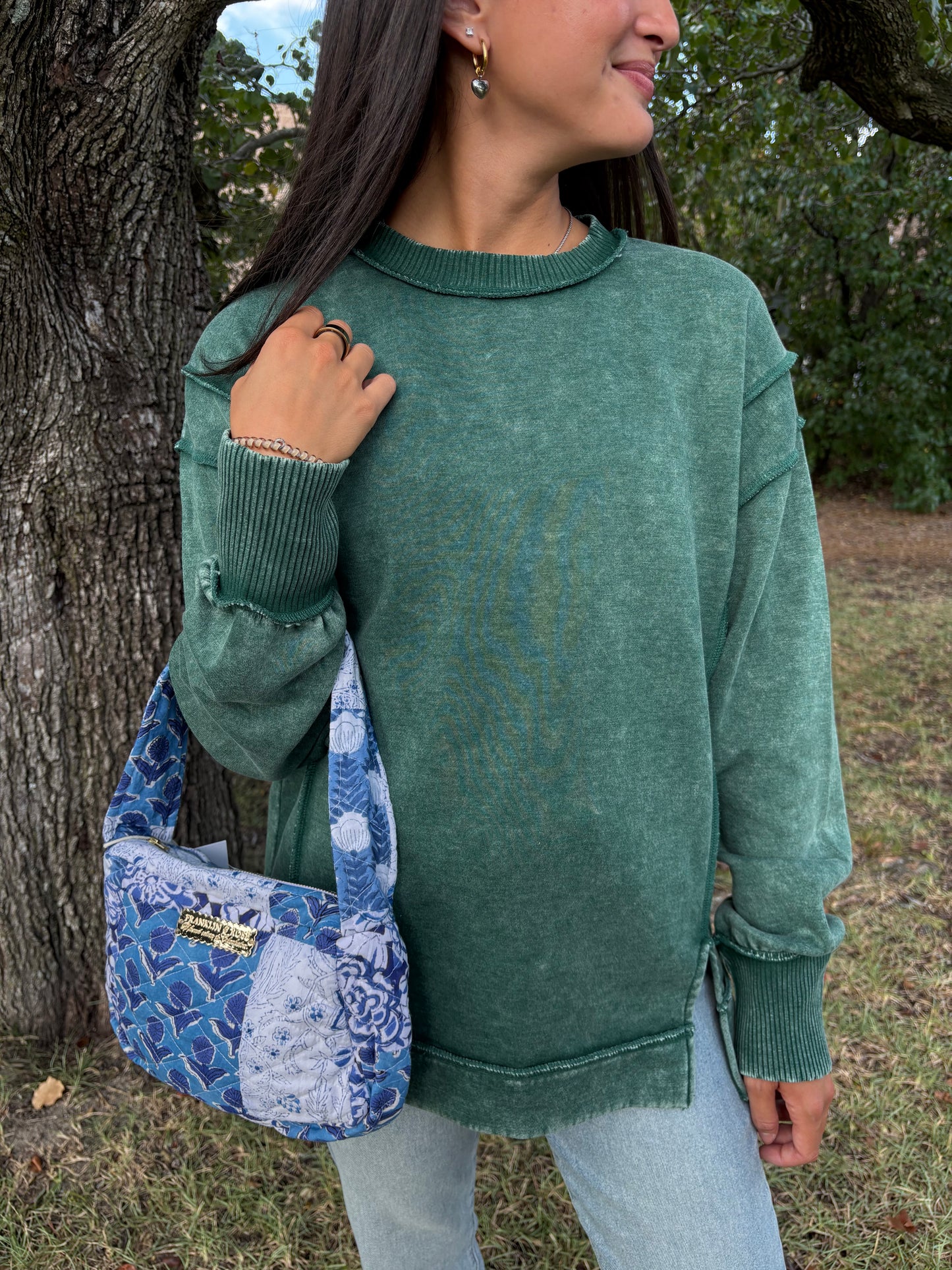 Cait Dark Green Pullover