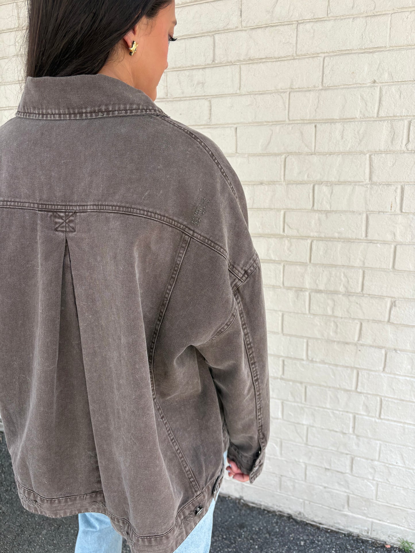 Espresso Denim Jacket