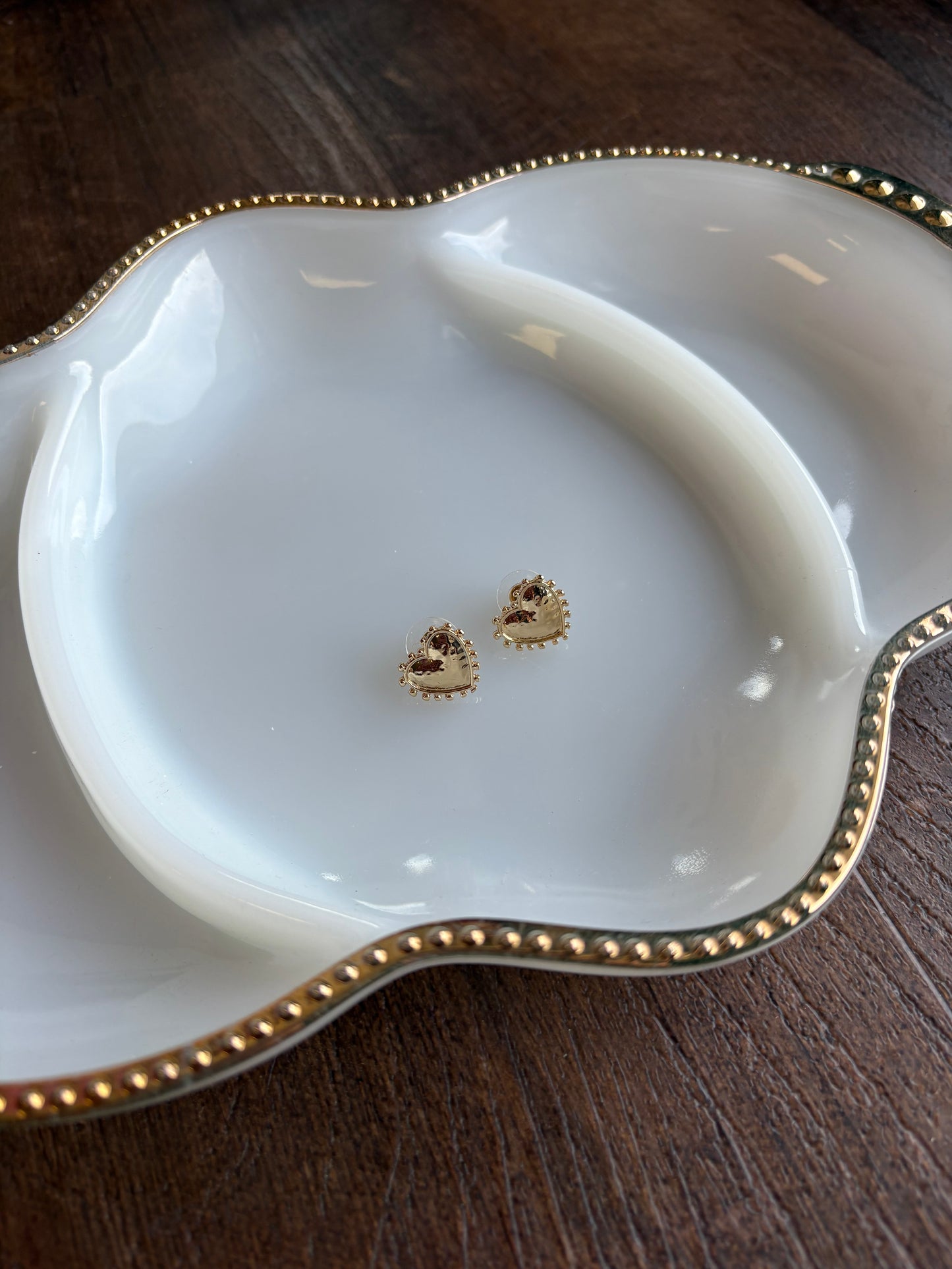 Gold Heart Stud