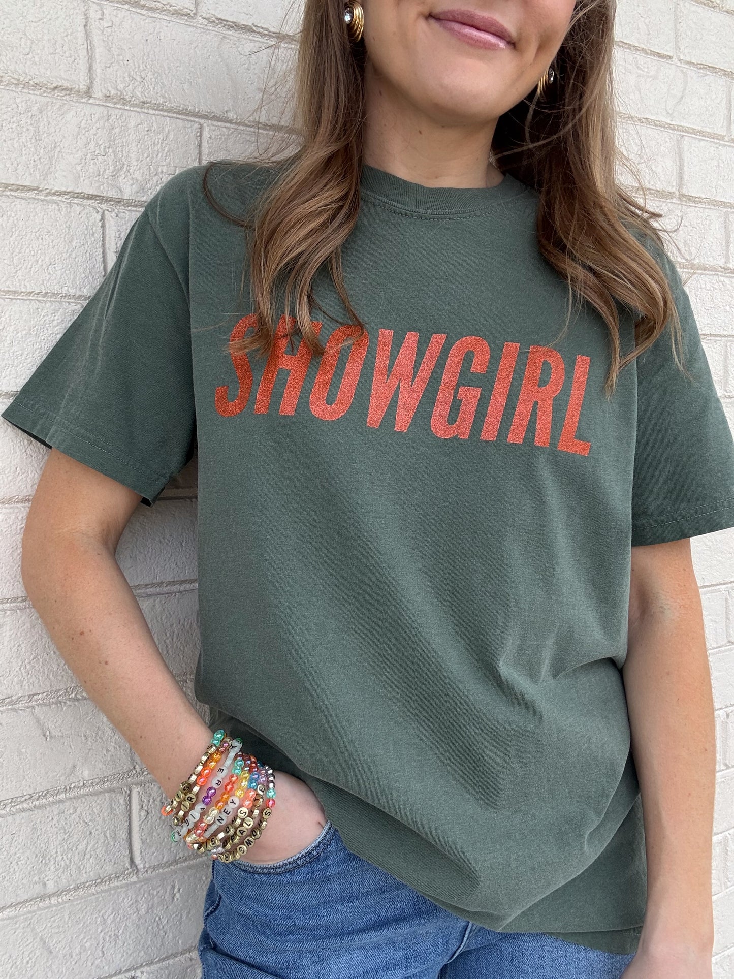 Showgirl Glitter Tee
