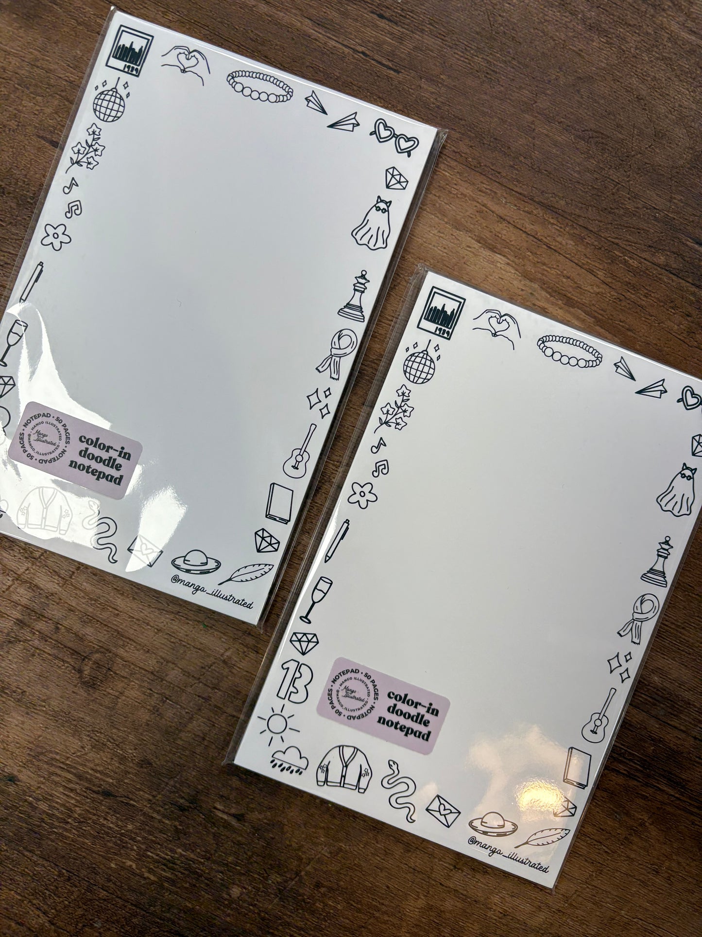 Eras Color-in Doodle Notepad