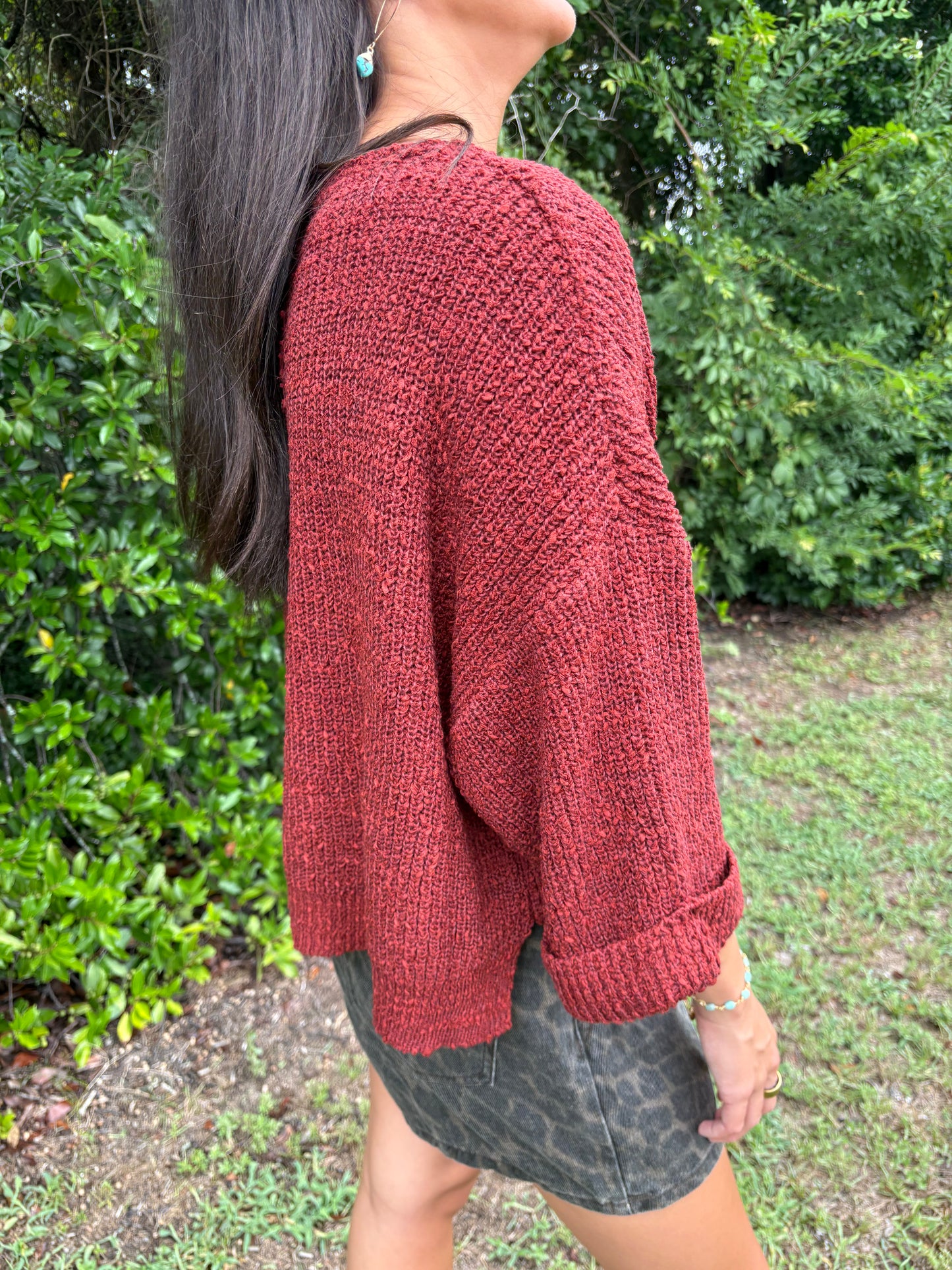 Wren Rust Sweater Top