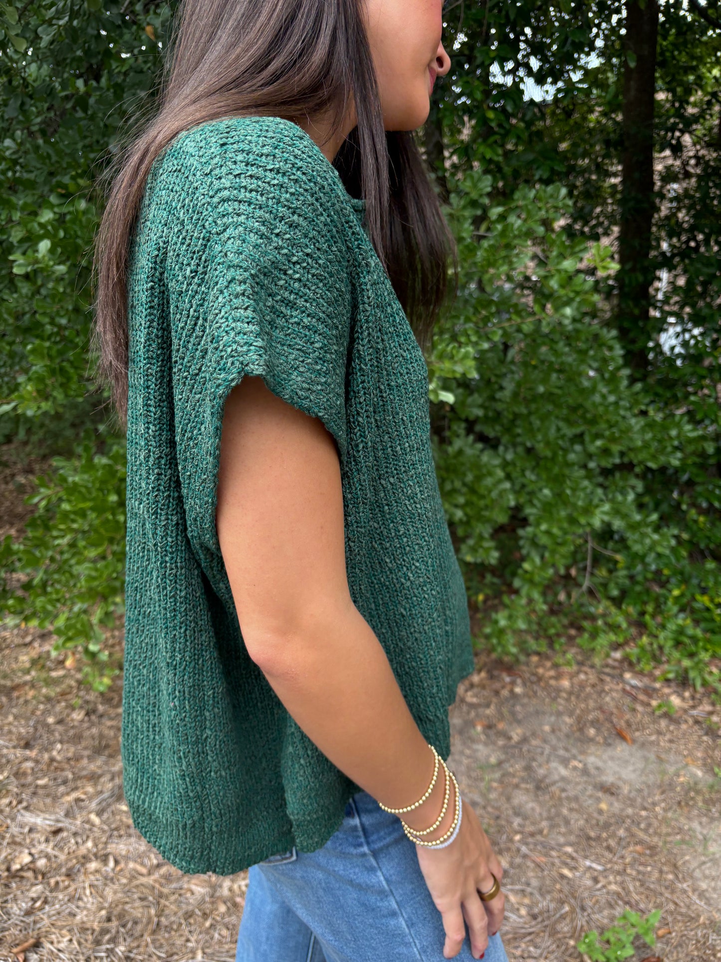 Jules Emerald Green Sweater Top