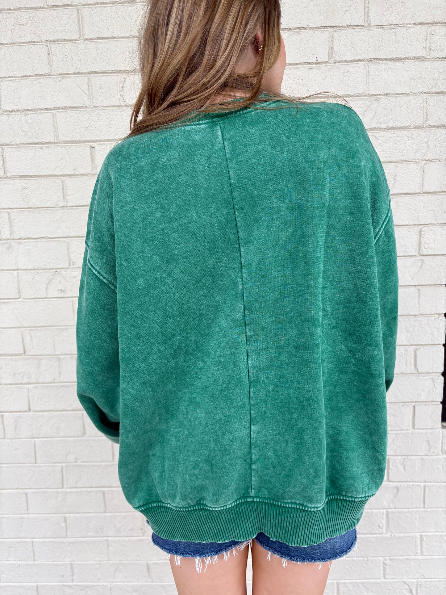 Nina Forest Washed Pullover