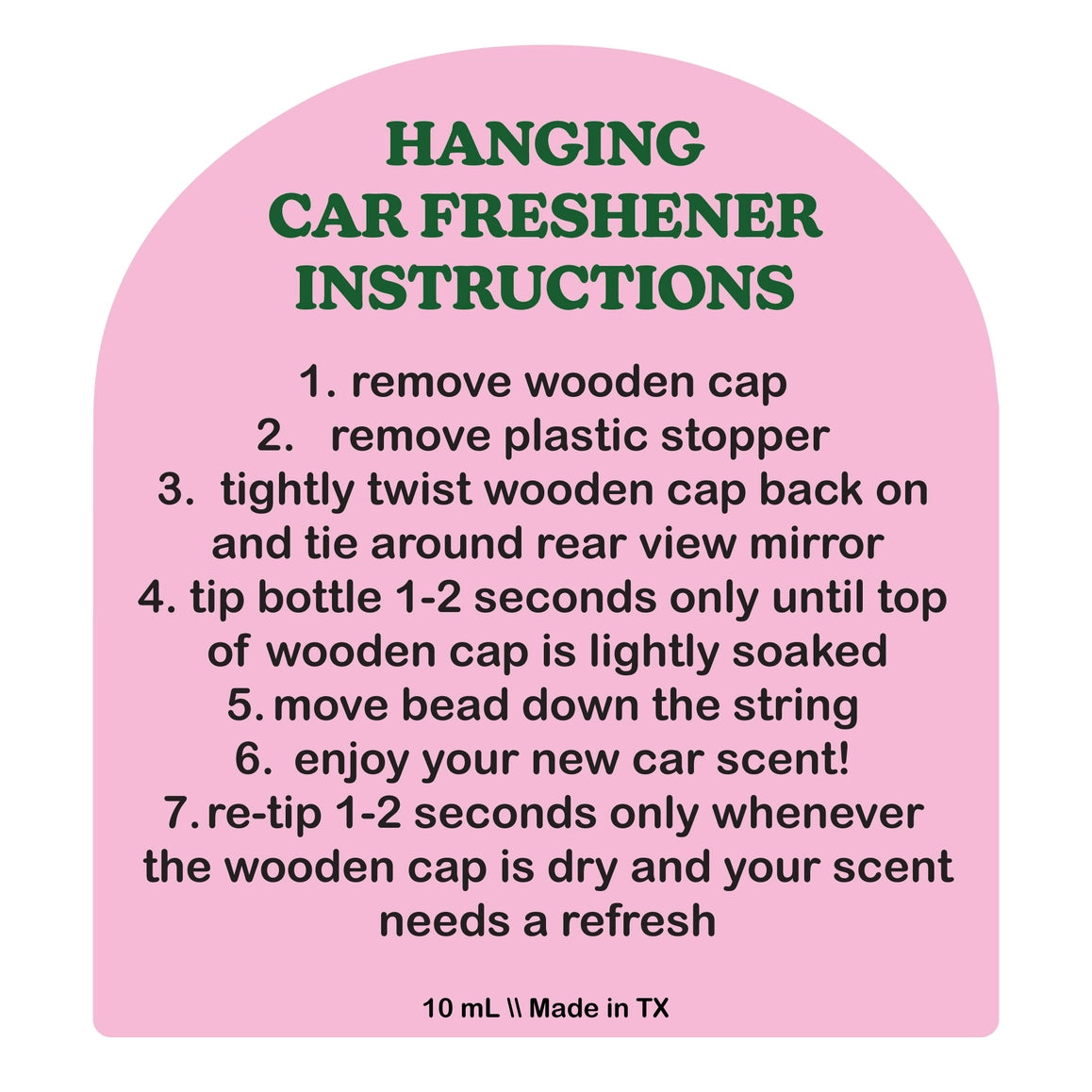 In This Car We Listen Freshener