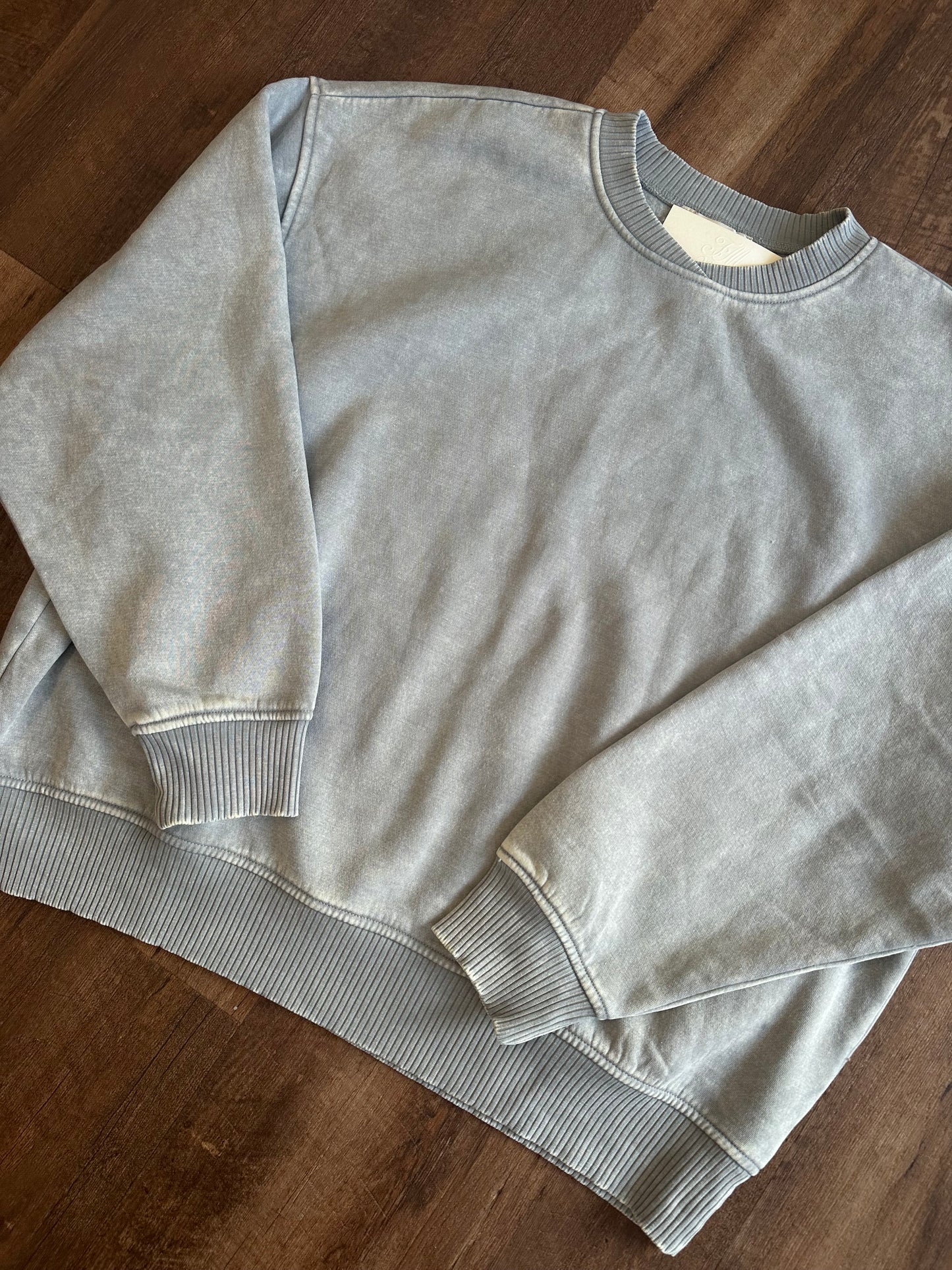 Nina Grey Washed Pullover
