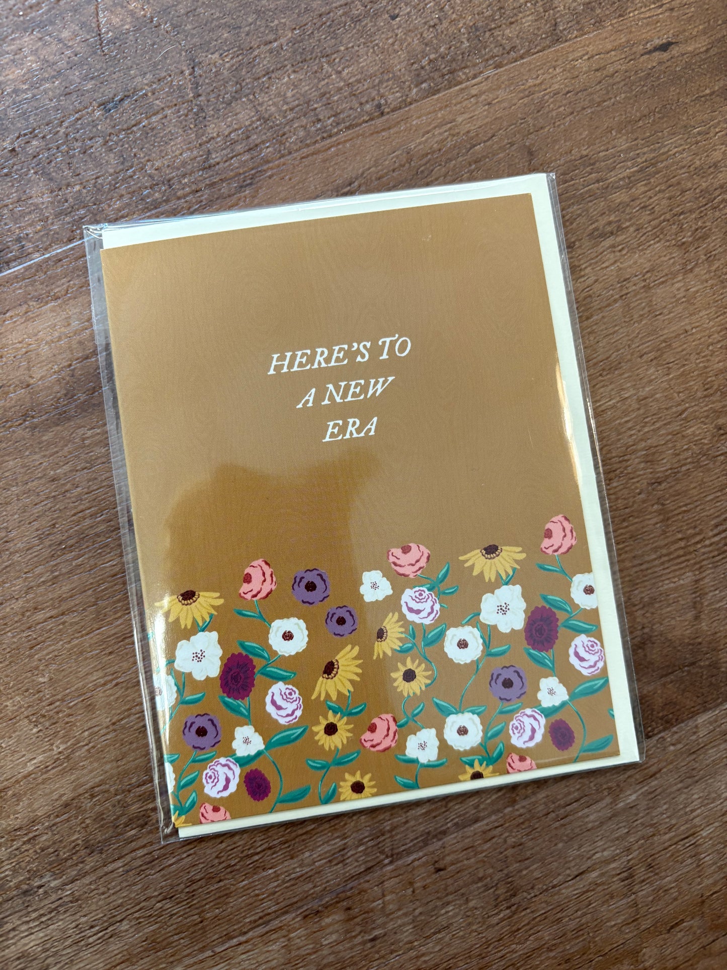 Here’s to a New Era Floral Card