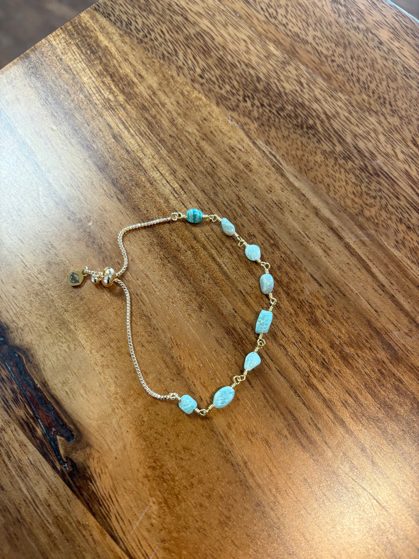 Amazonite Adjustable Stone Bracelet