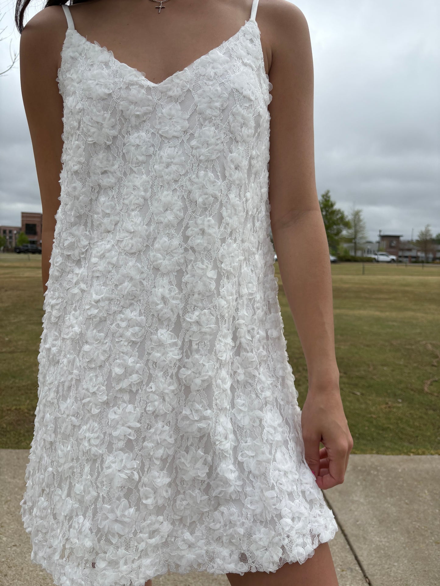 Sabrina White Mini Dress