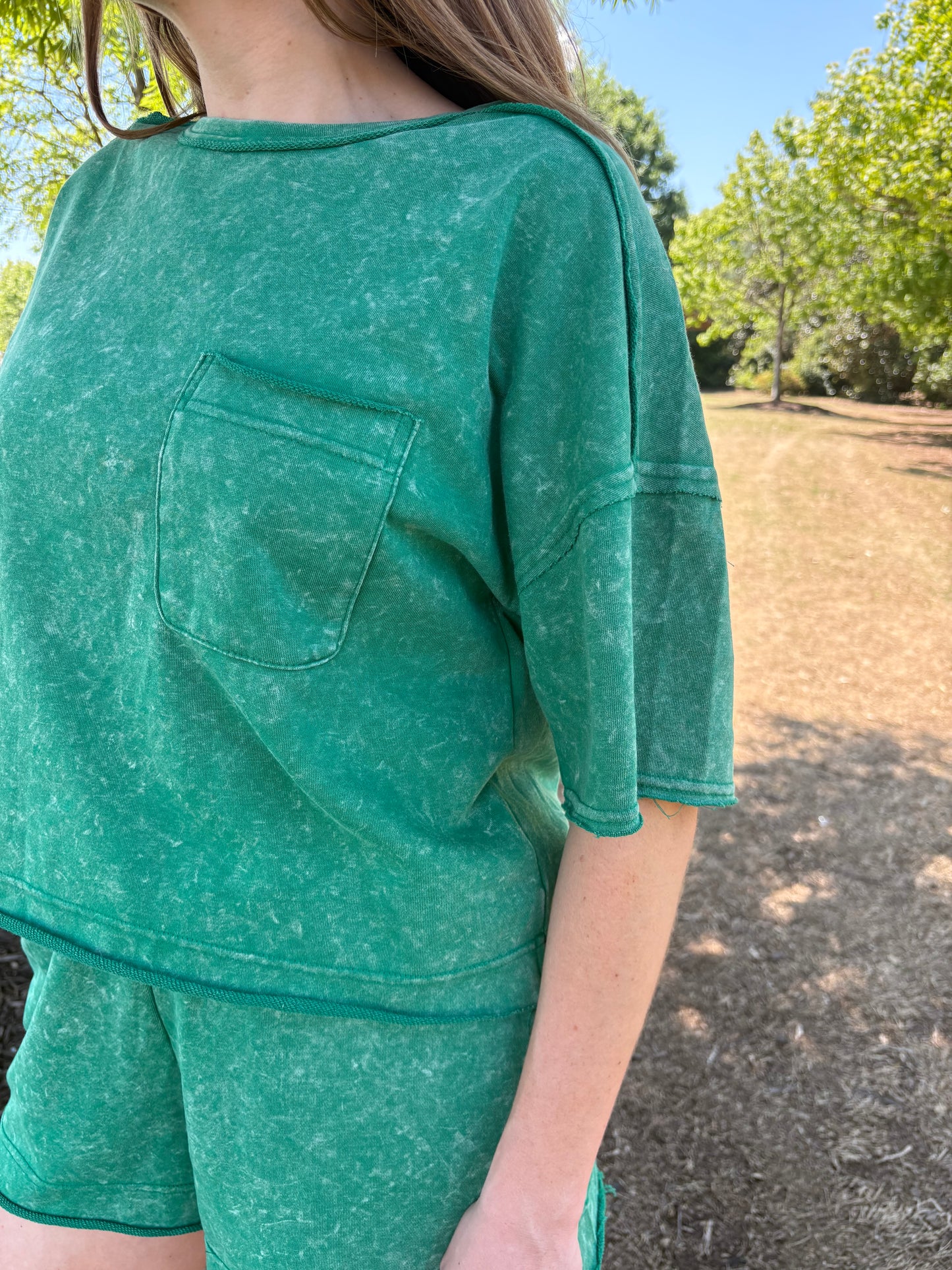 Mazzy Mineral Washed Green Set