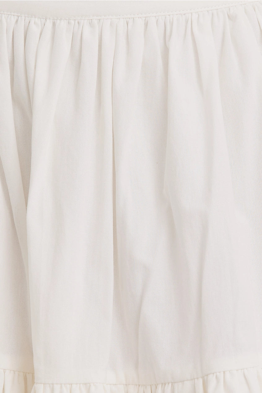 Frannie White Mini Skirt