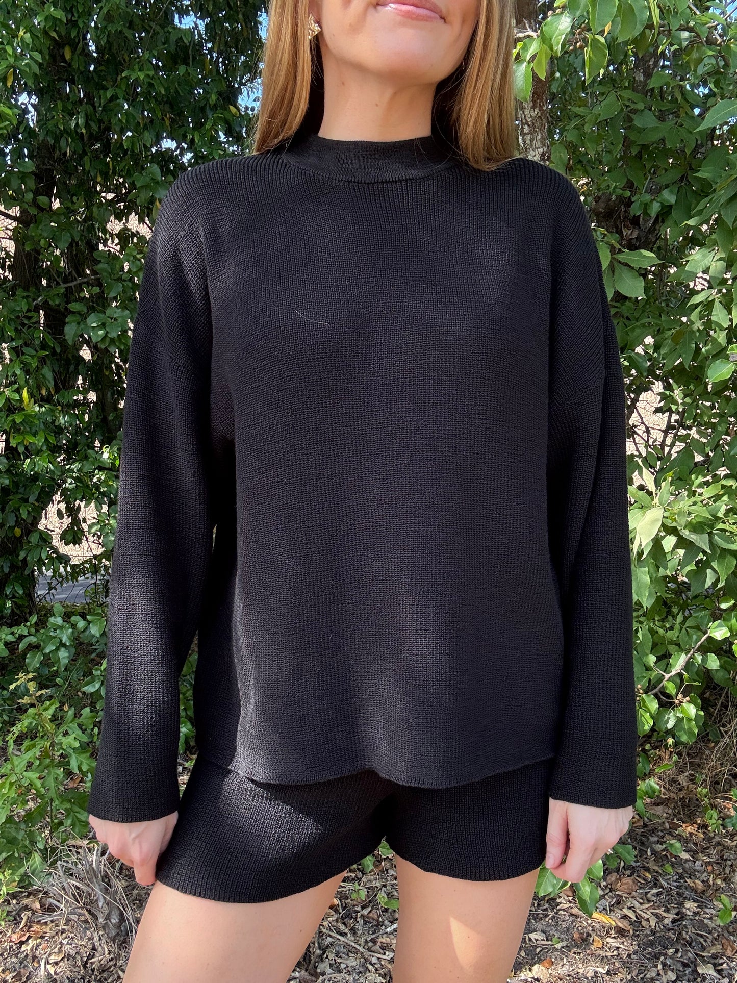 Kayla Black Sweater Matching Set