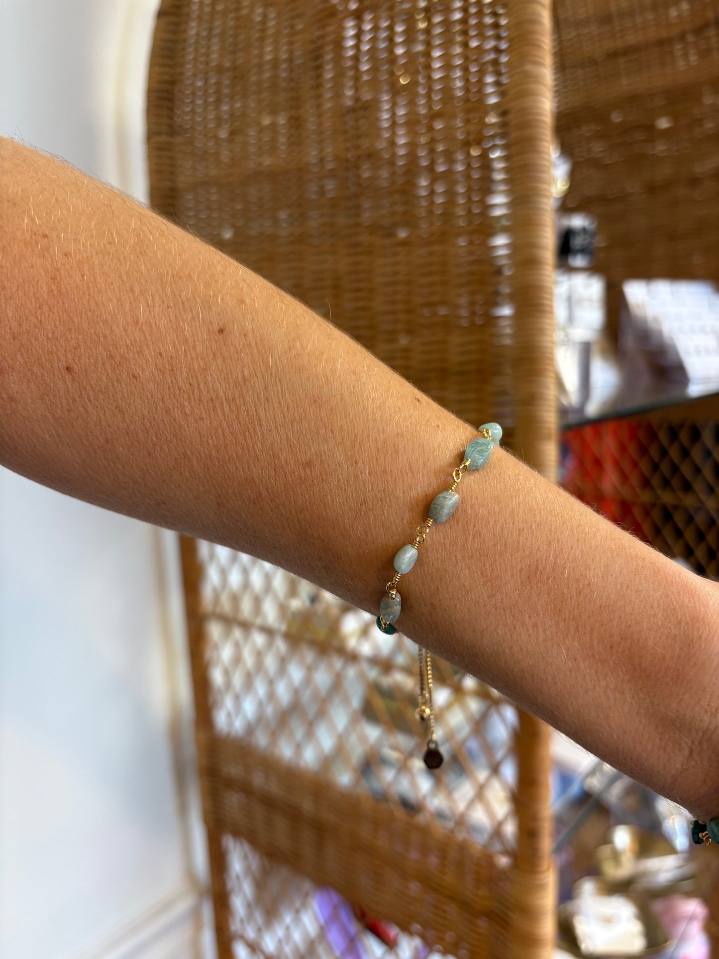 Amazonite Adjustable Stone Bracelet