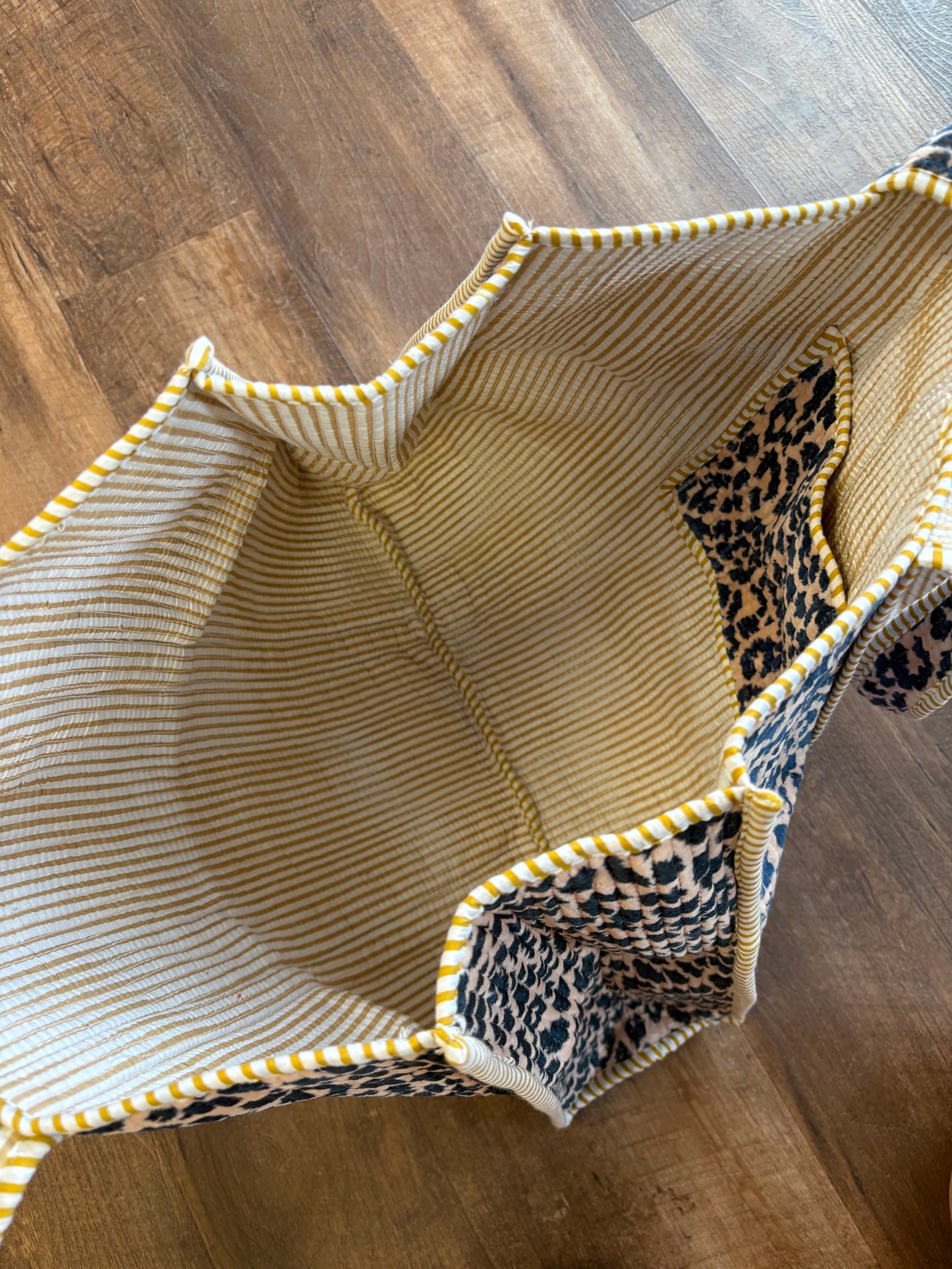 Leopard Quilted Tote Bag