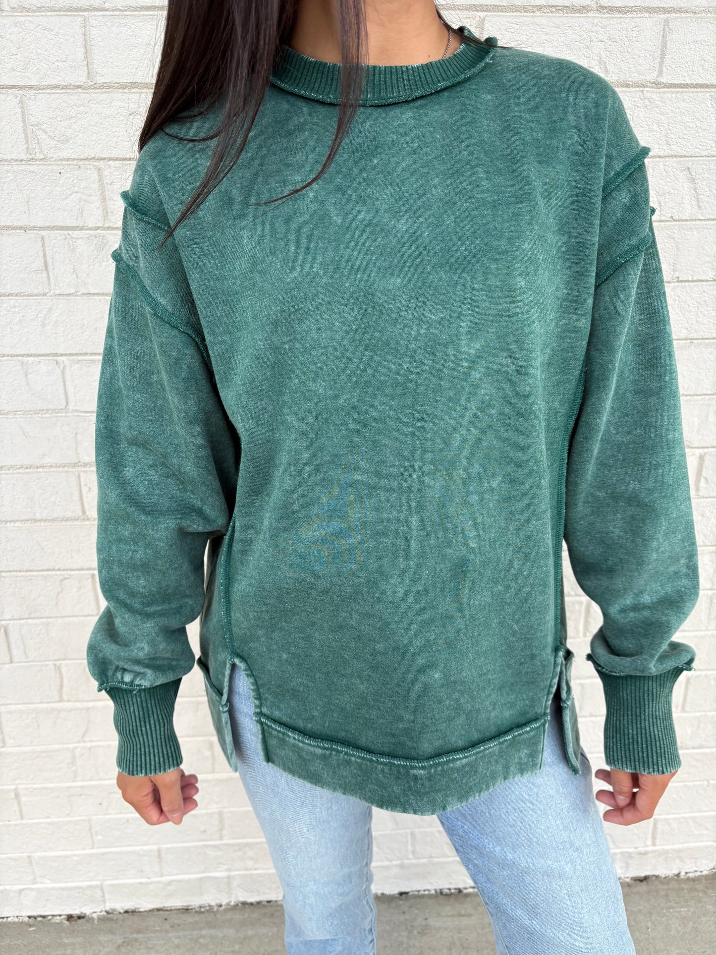 Cait Dark Green Pullover