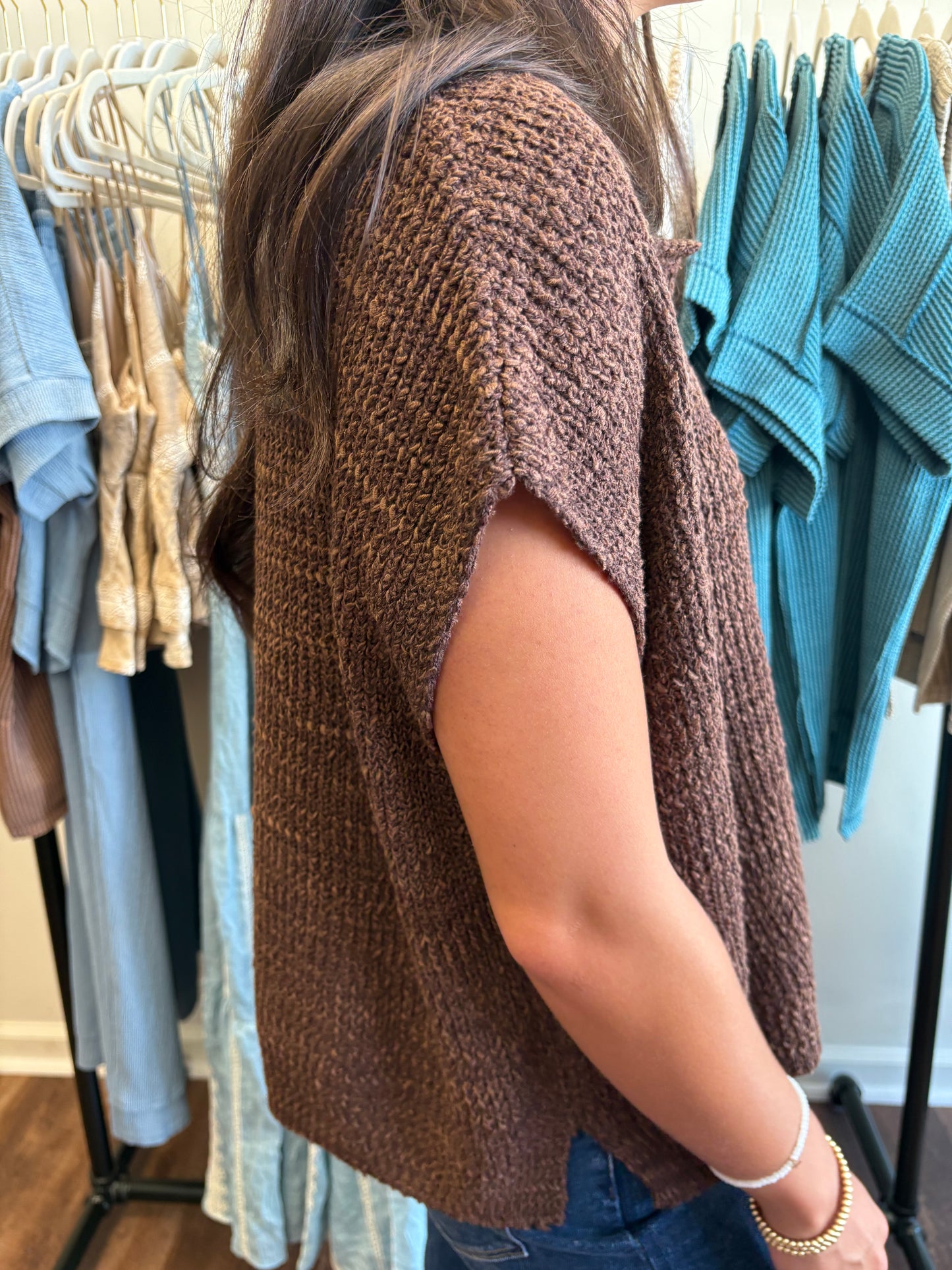 Jules Brown Sweater Top
