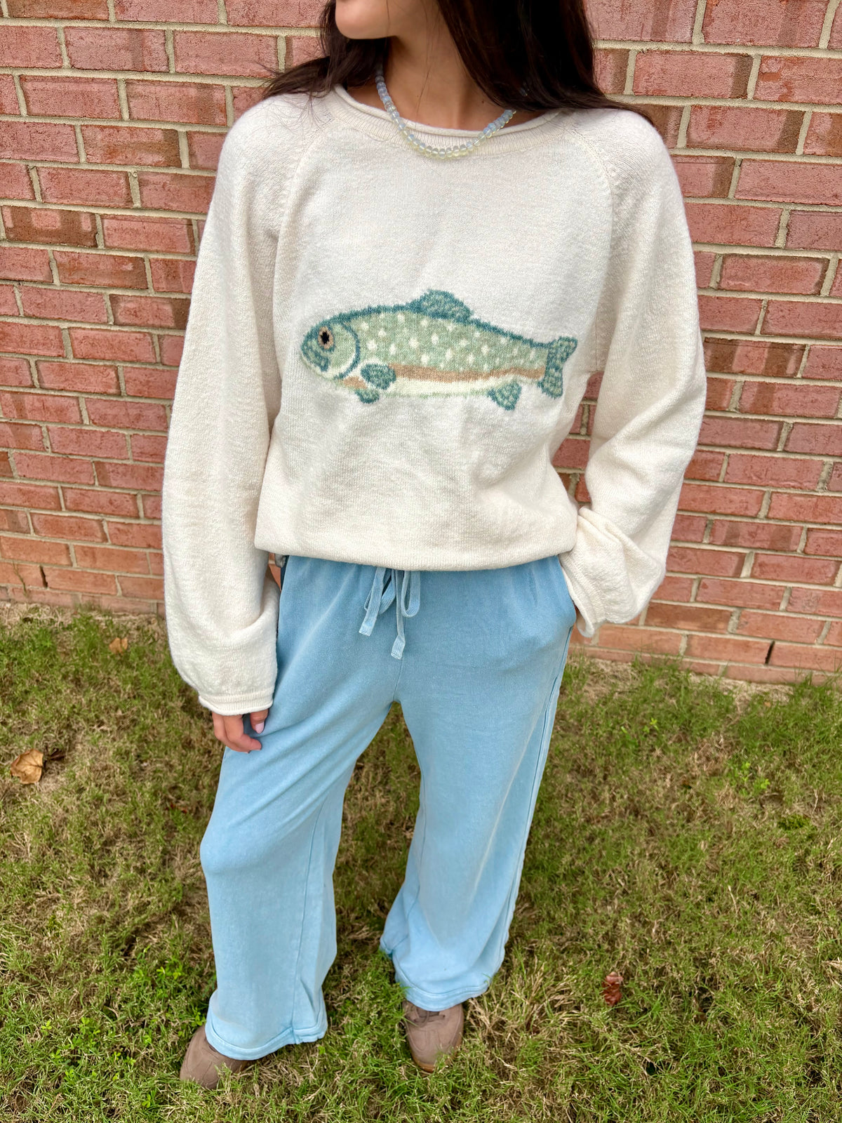 Dusty Blue Washed Pants