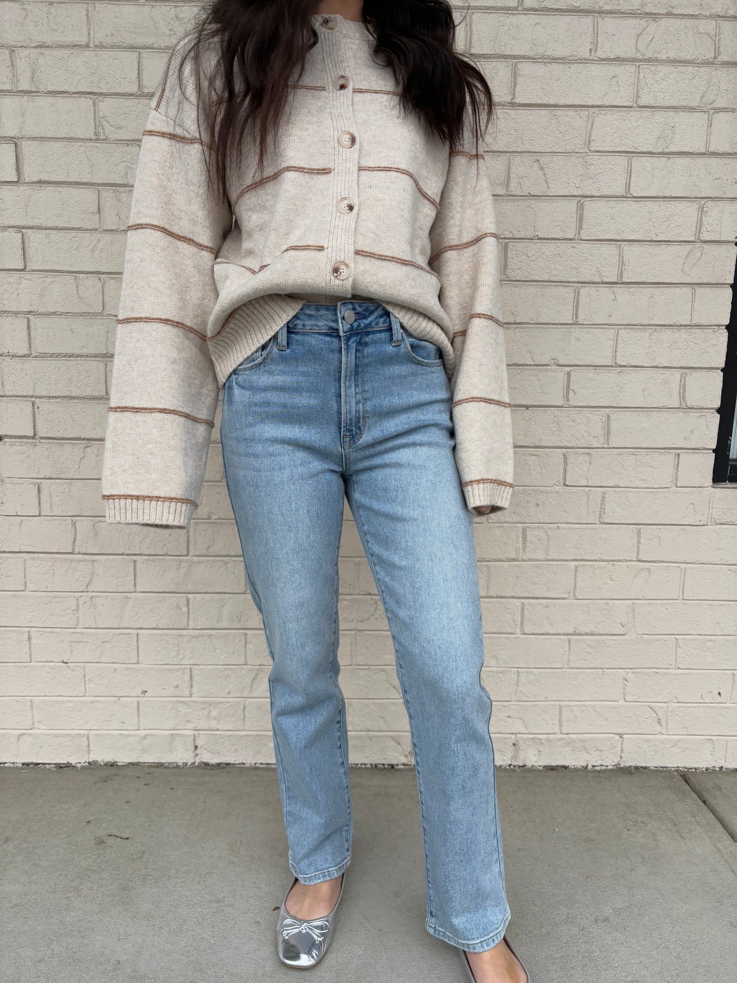 Light Wash Straight Denim