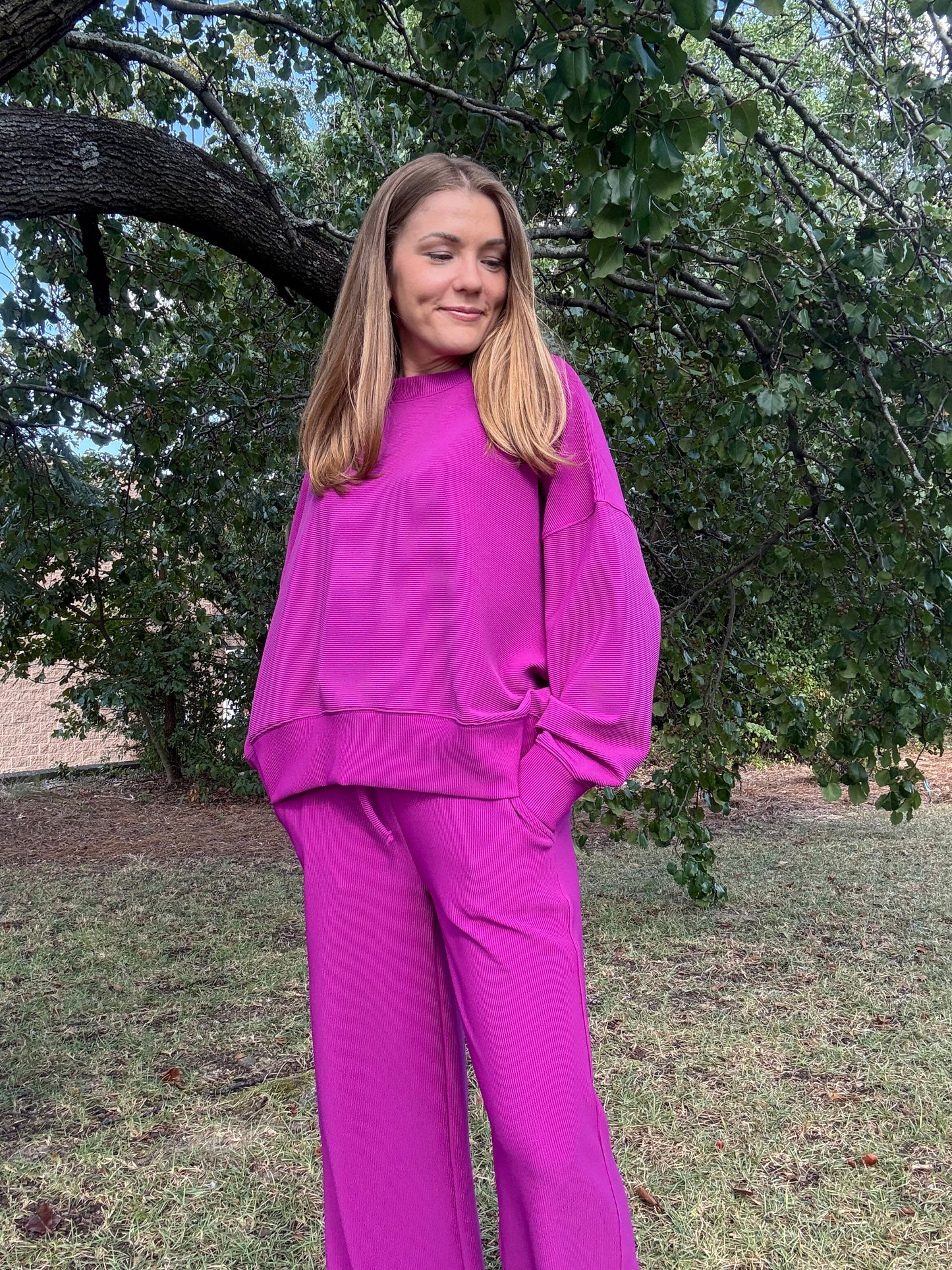 Kennedy Plum Matching Set