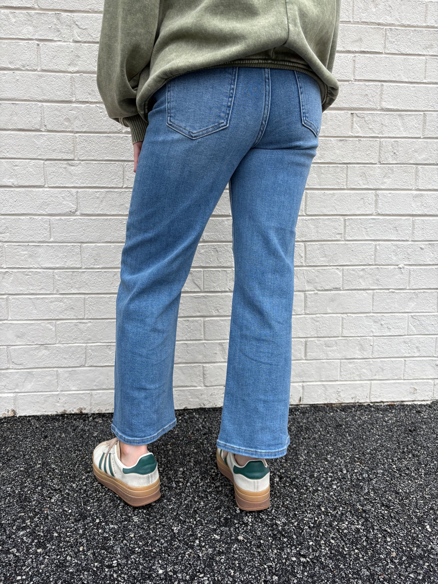 Slim Wide Leg Denim