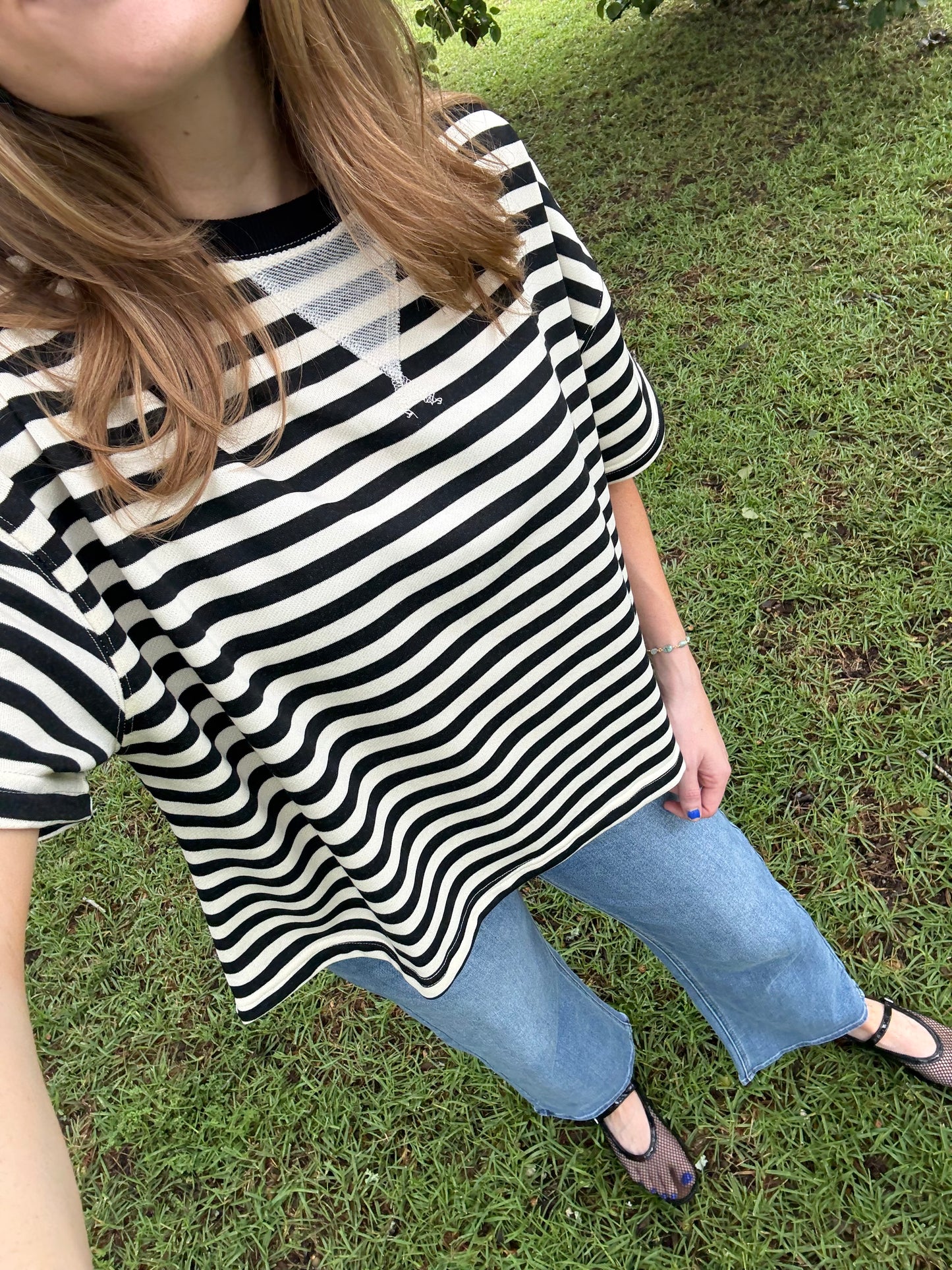 Brooke Striped Terry Top