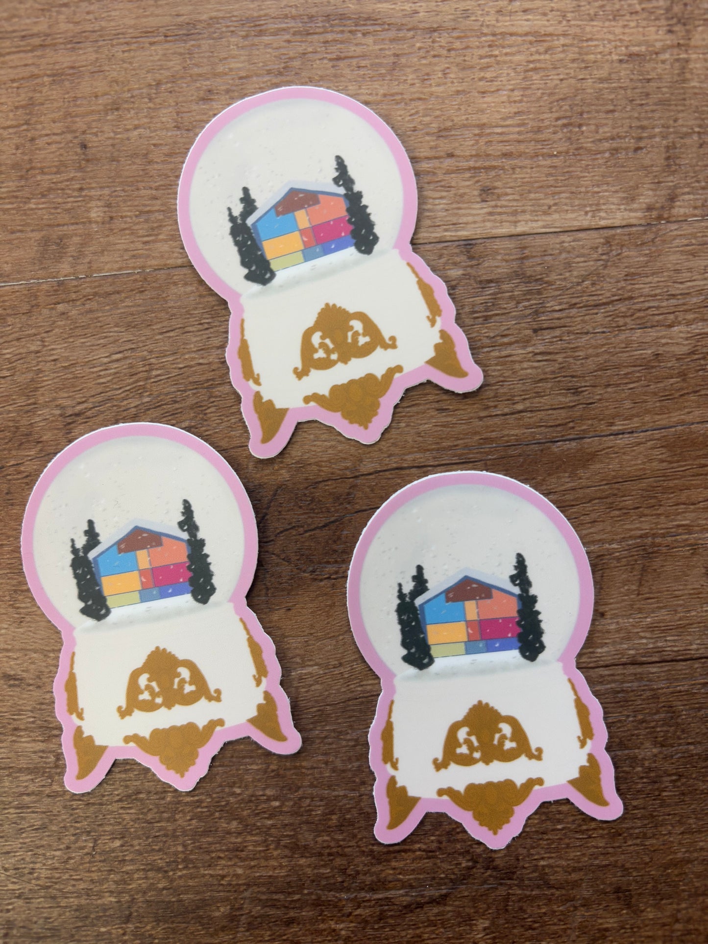 Lover House Snowglobe Sticker