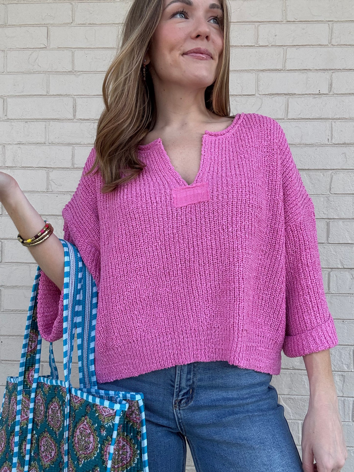 Wren Pink Sweater Top