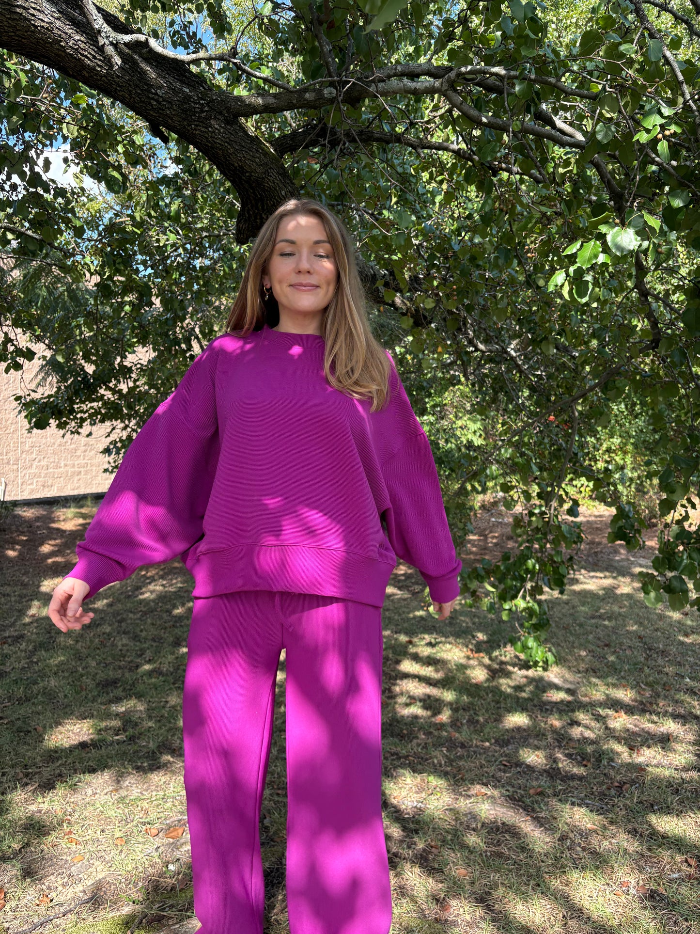 Kennedy Plum Matching Set