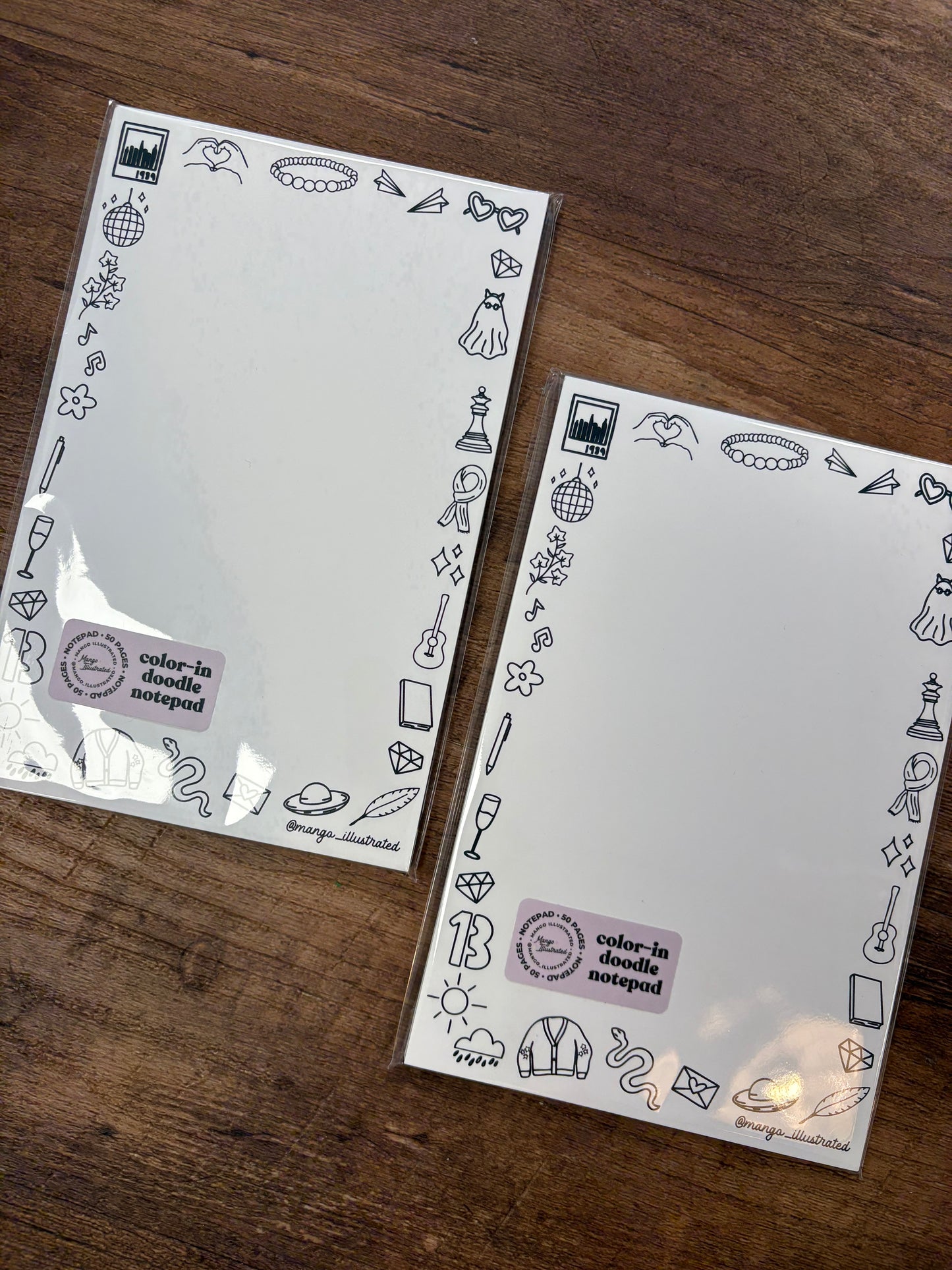 Eras Color-in Doodle Notepad