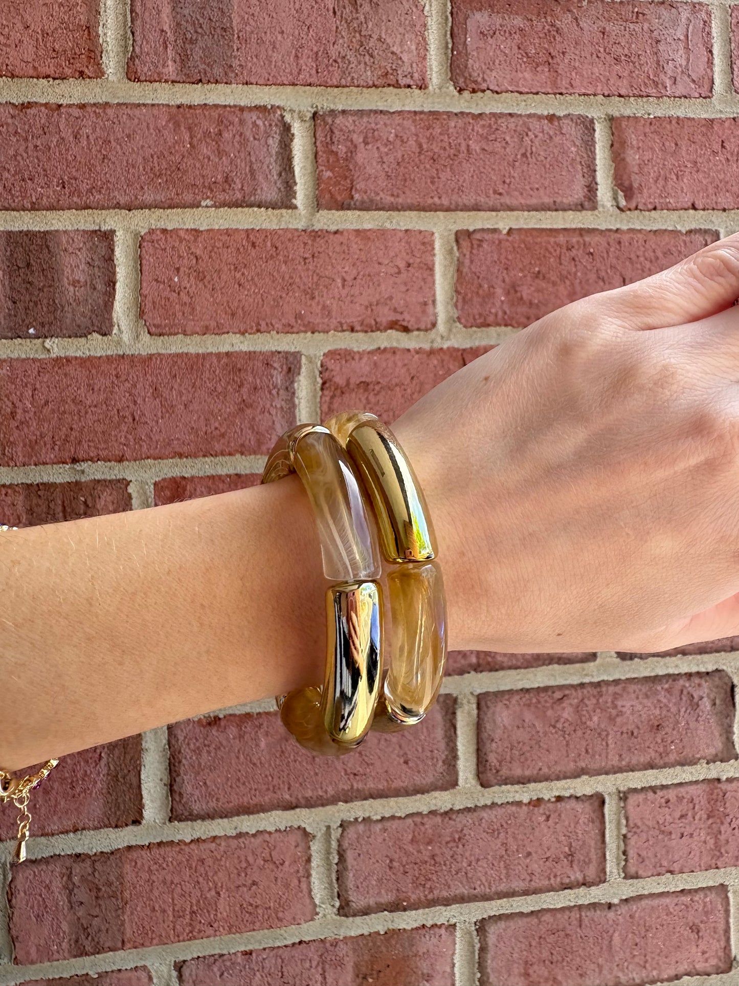Metallic Marble Taupe Braclet