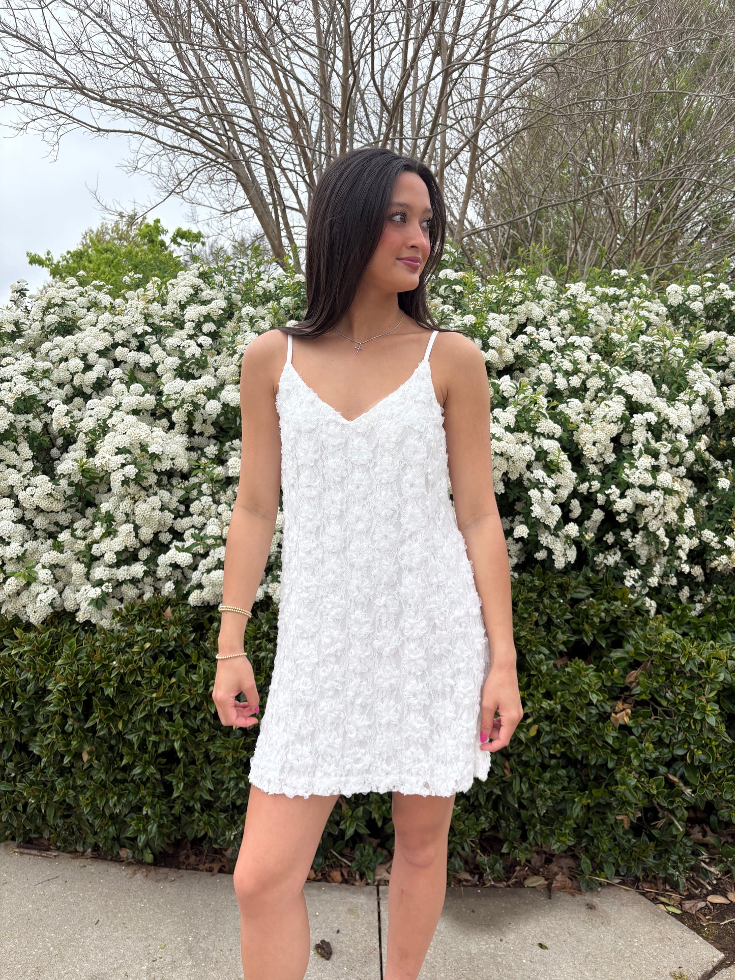 Sabrina White Mini Dress