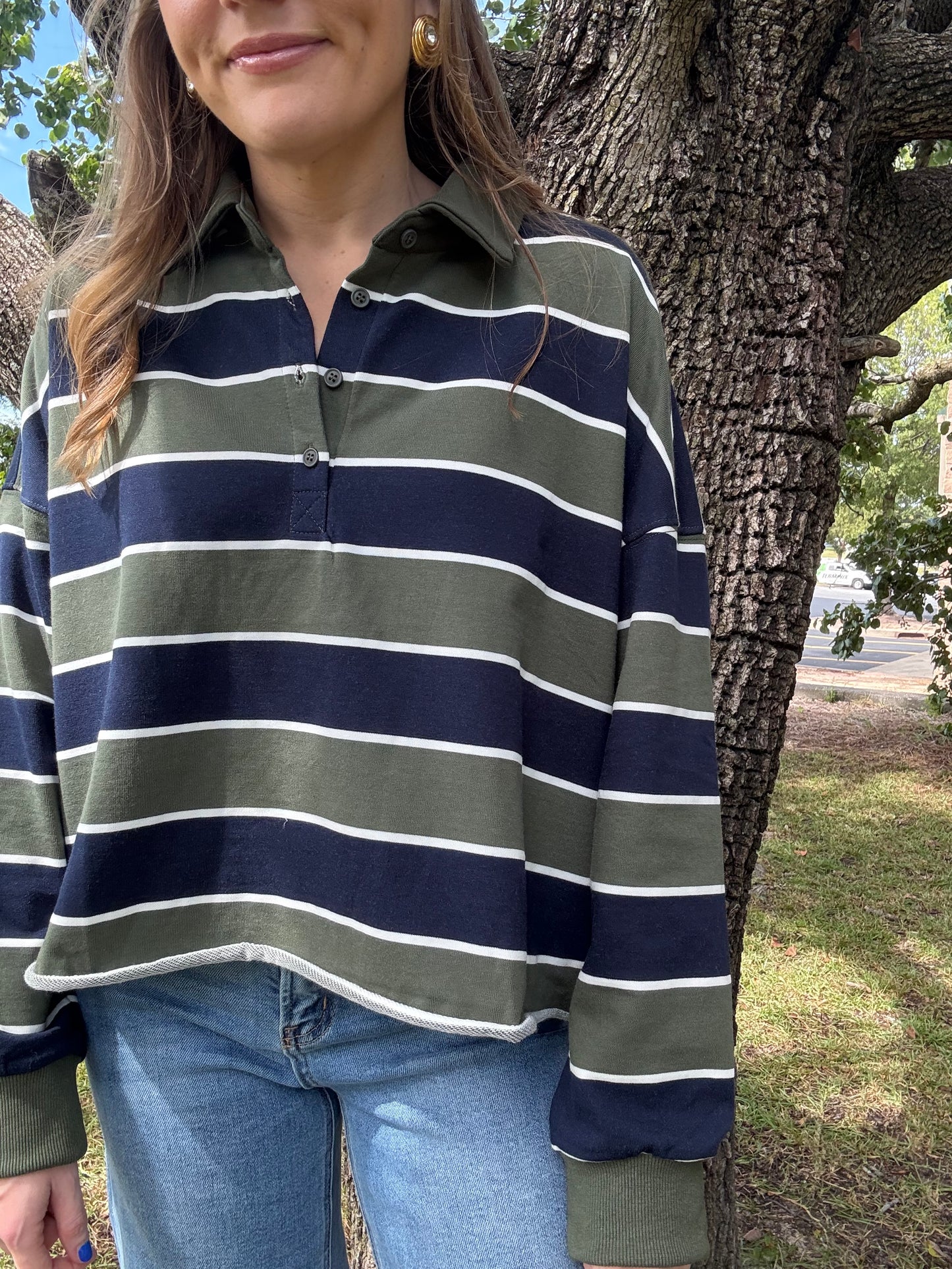 Rugby Polo Long Sleeve Top