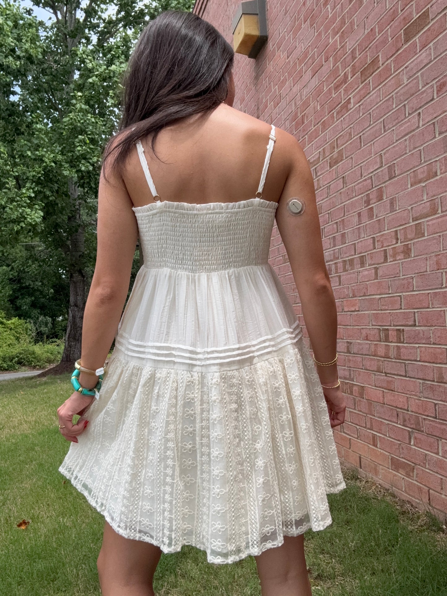 Jen Lace Tiered Mini Dress