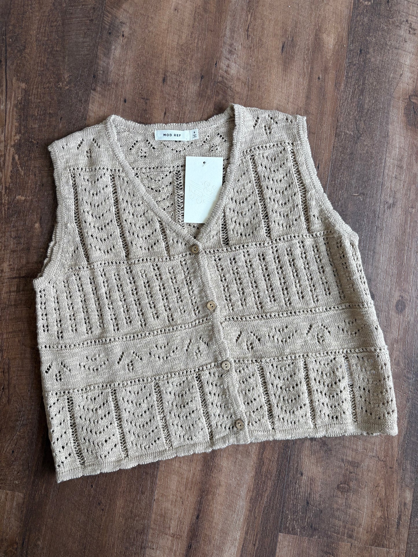 Flora Crochet Knit Tank