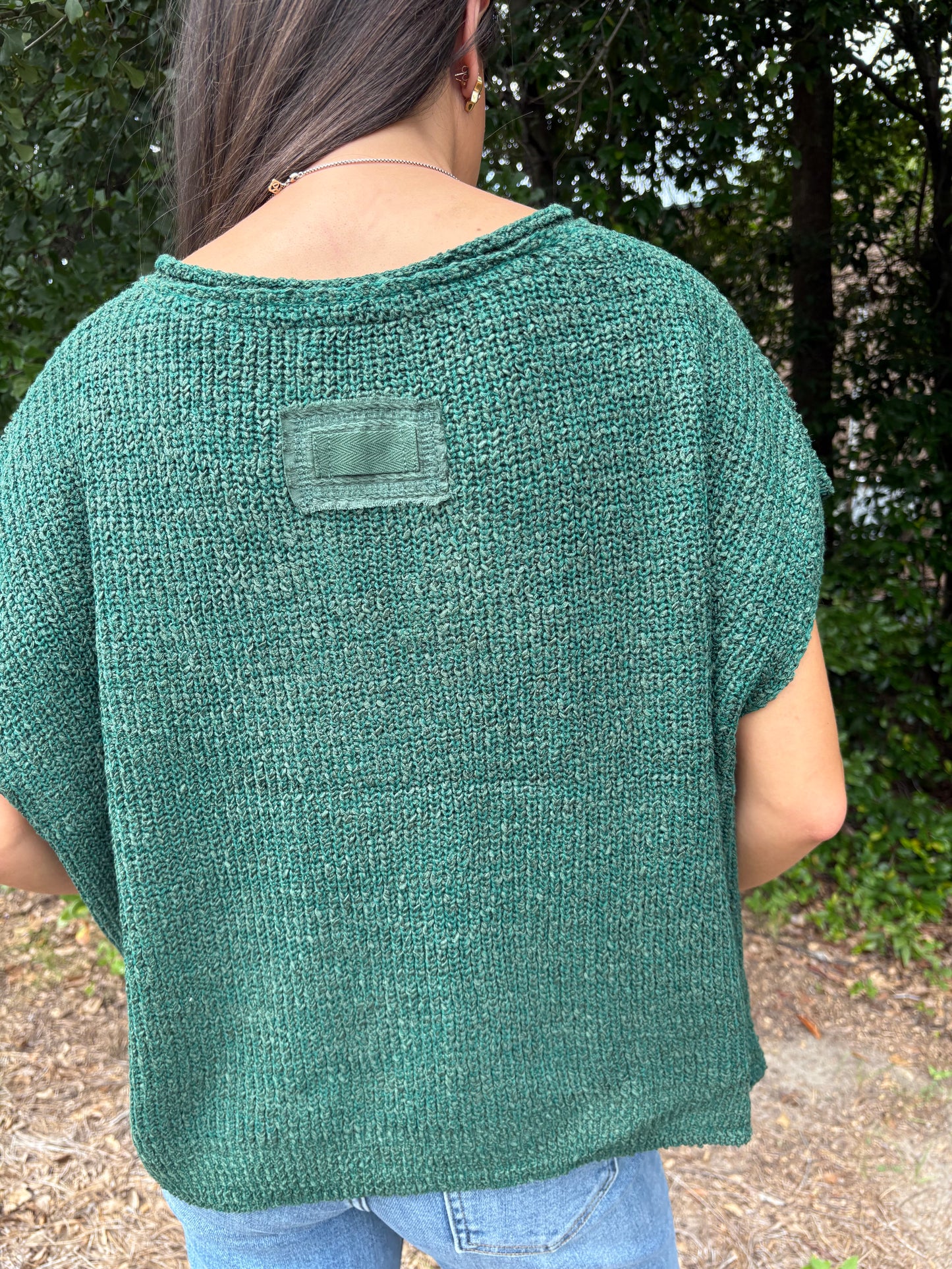 Jules Emerald Green Sweater Top