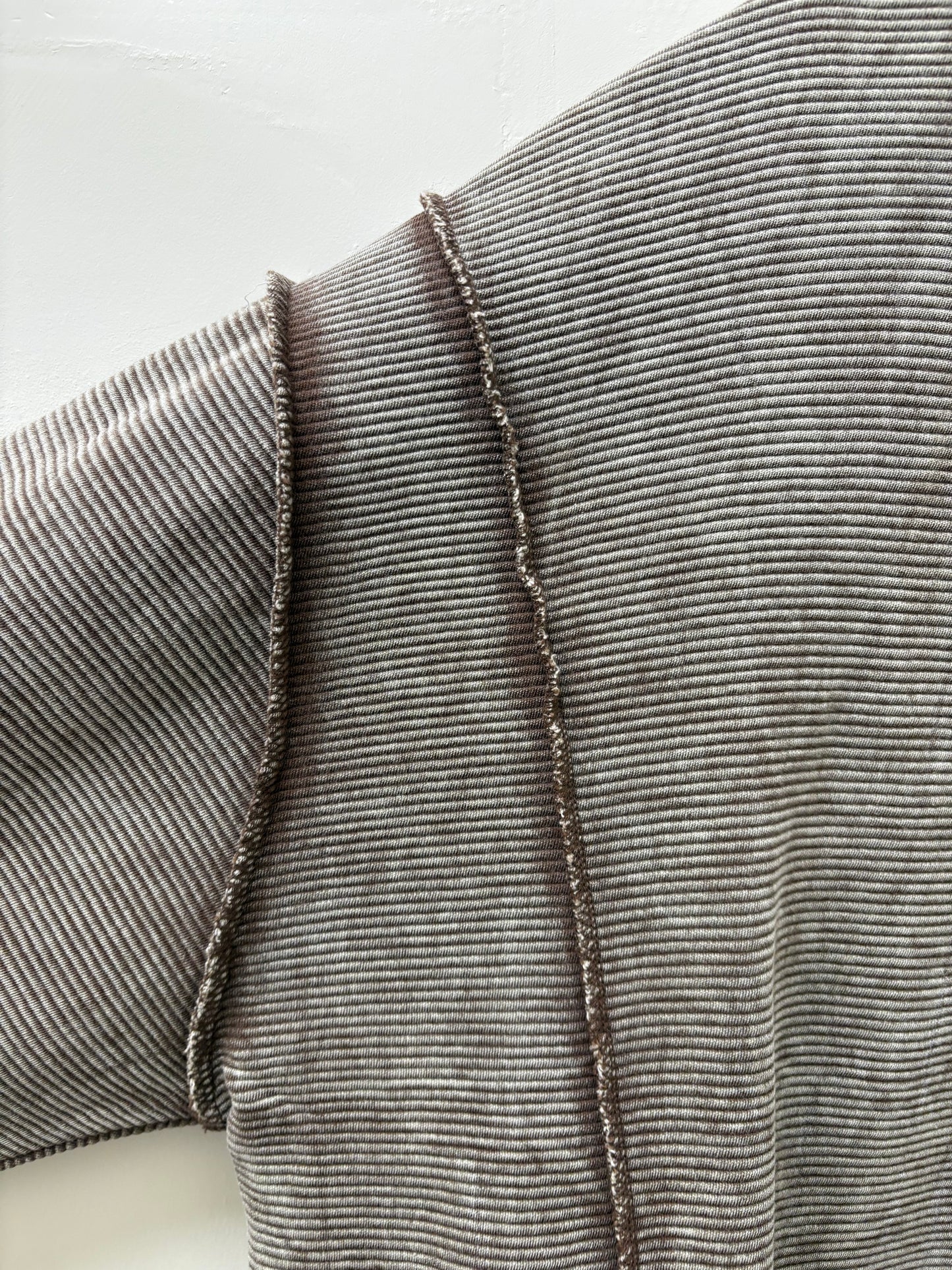 Brown Ribbed Pullover