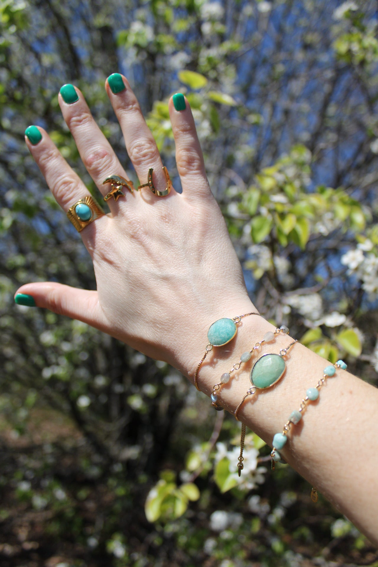 Adjustable Gemstone Bracelets