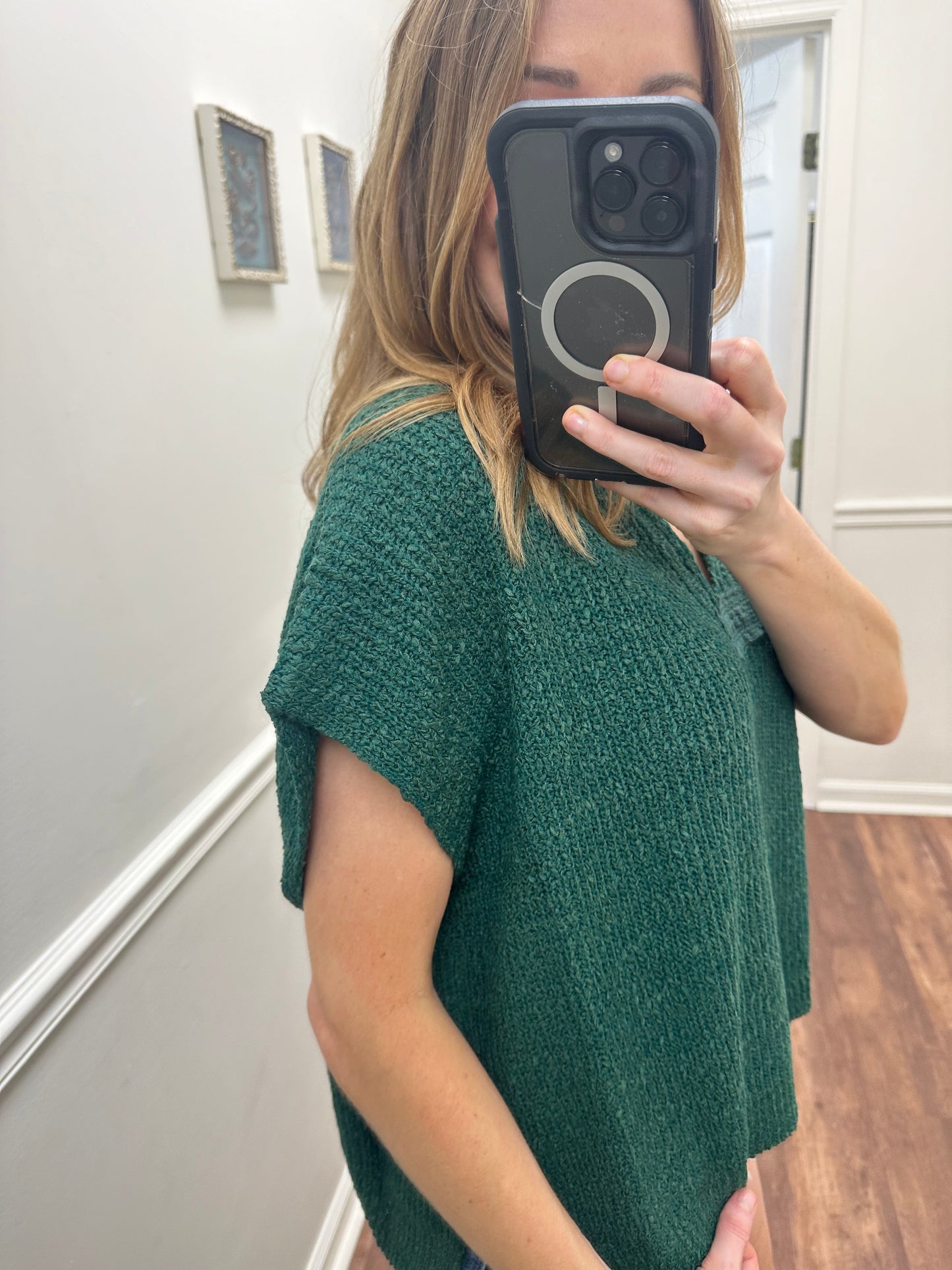 Jules Emerald Green Sweater Top
