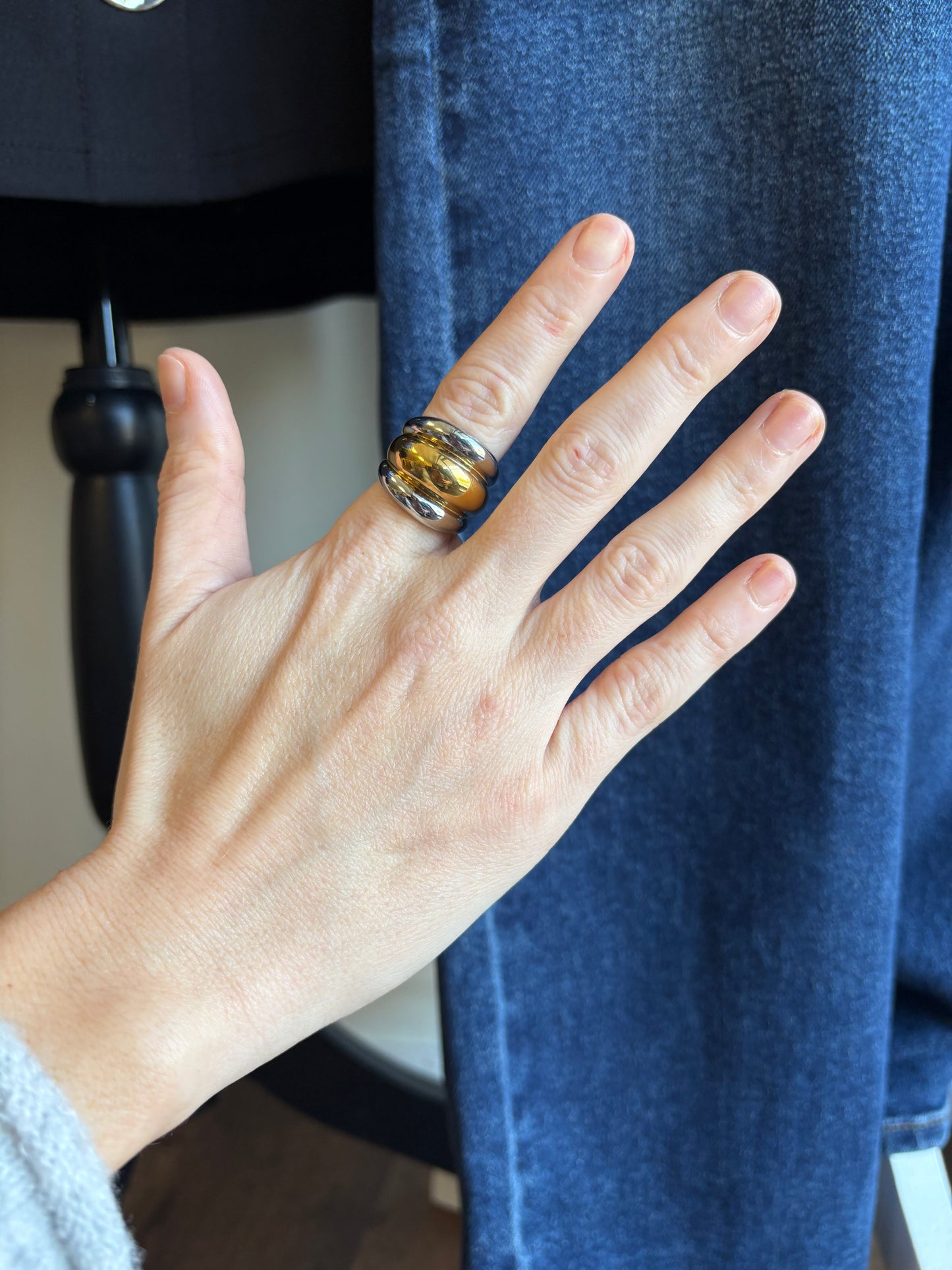 18K Mixed Metal Ring